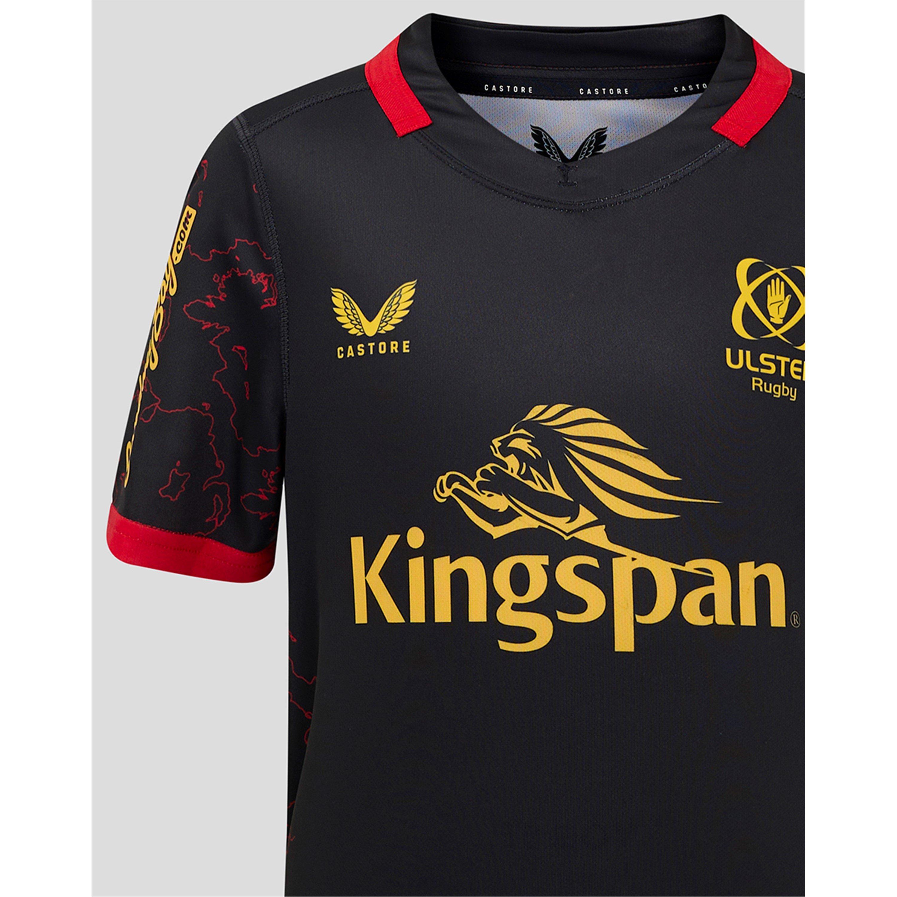 Preto/Vermelho - Castore - Ulster Provincial Shirt 2024 2025 Junior - 5