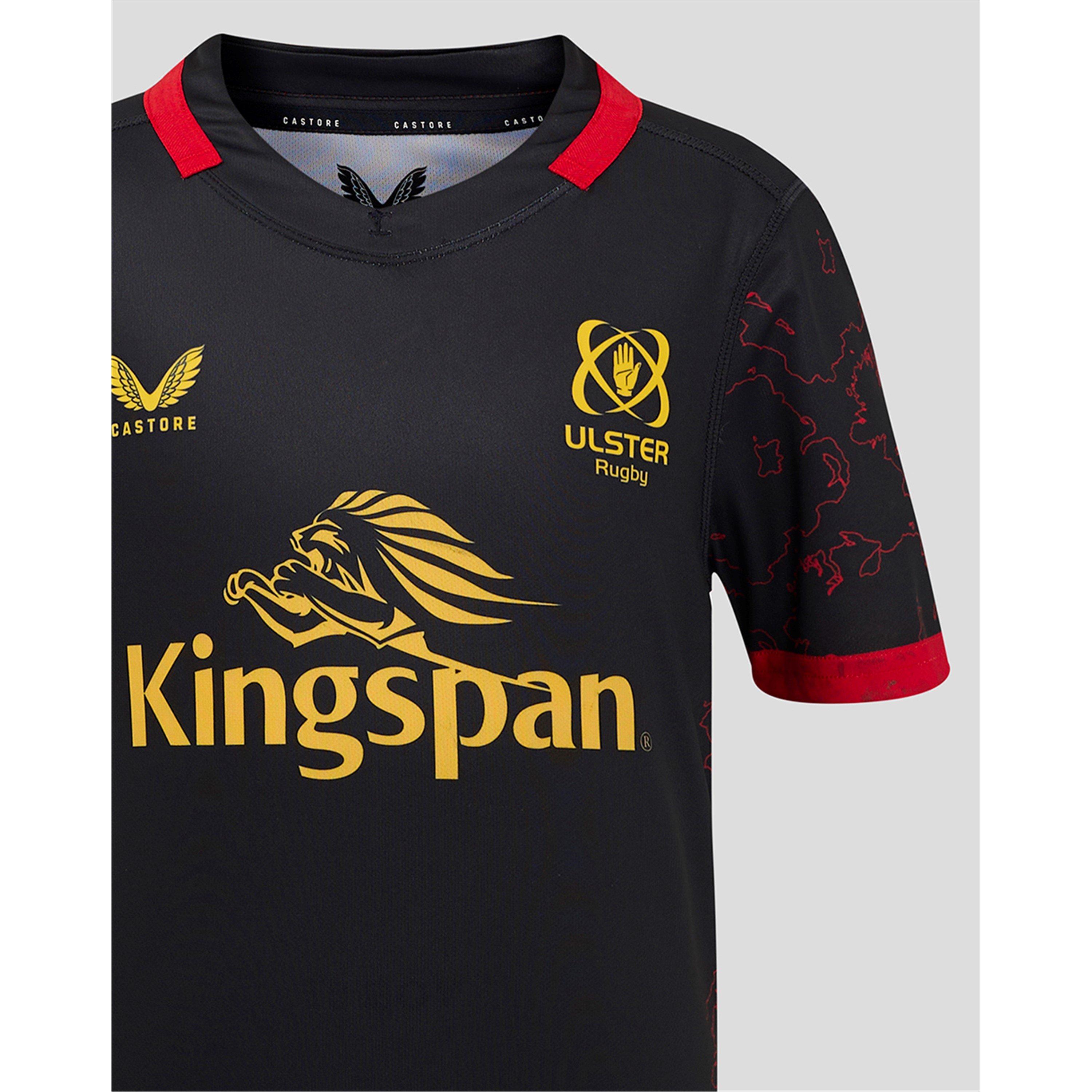 Preto/Vermelho - Castore - Ulster Provincial Shirt 2024 2025 Junior - 6