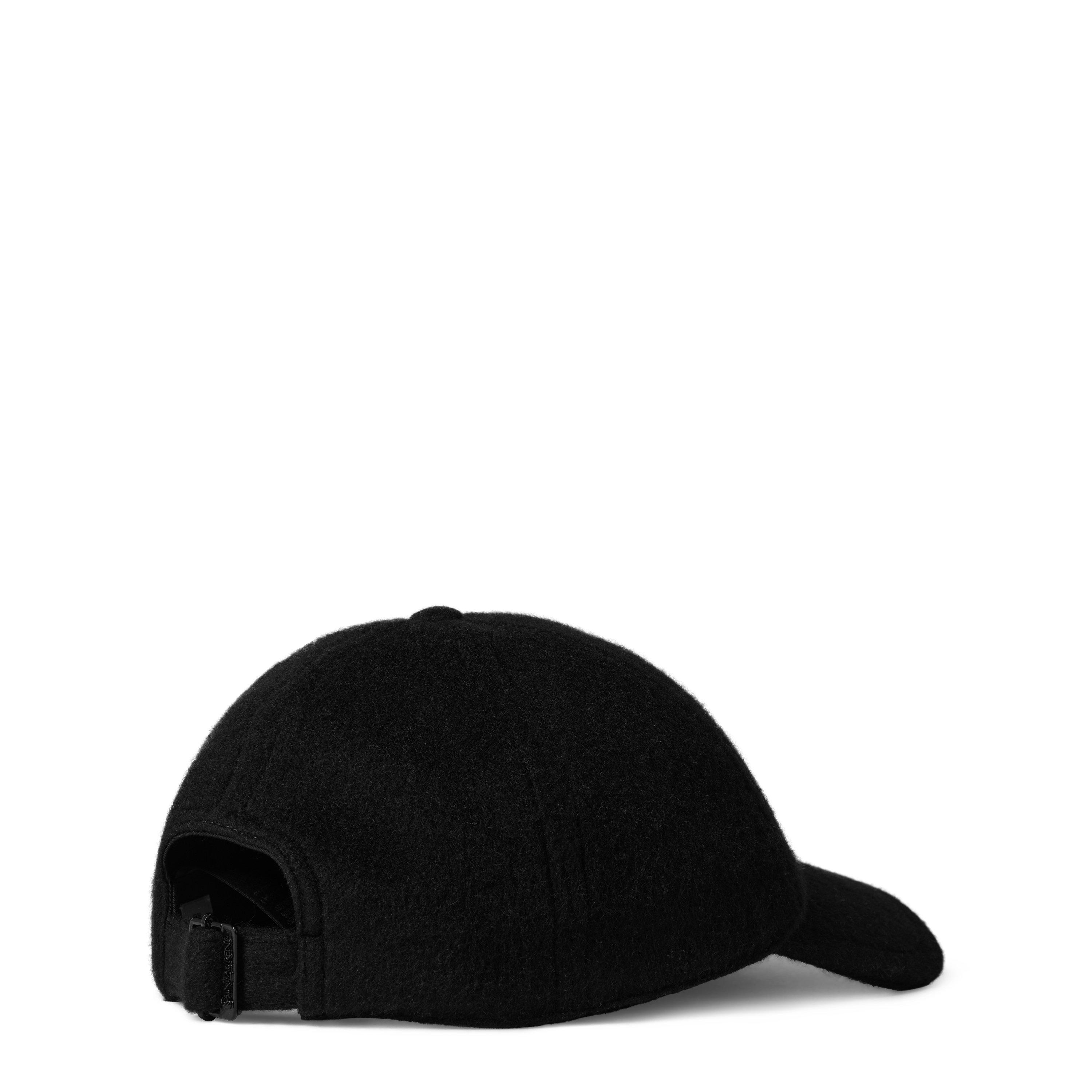 Black - Saint Laurent - Women's Embroidered Logo Baseball Cap - 3