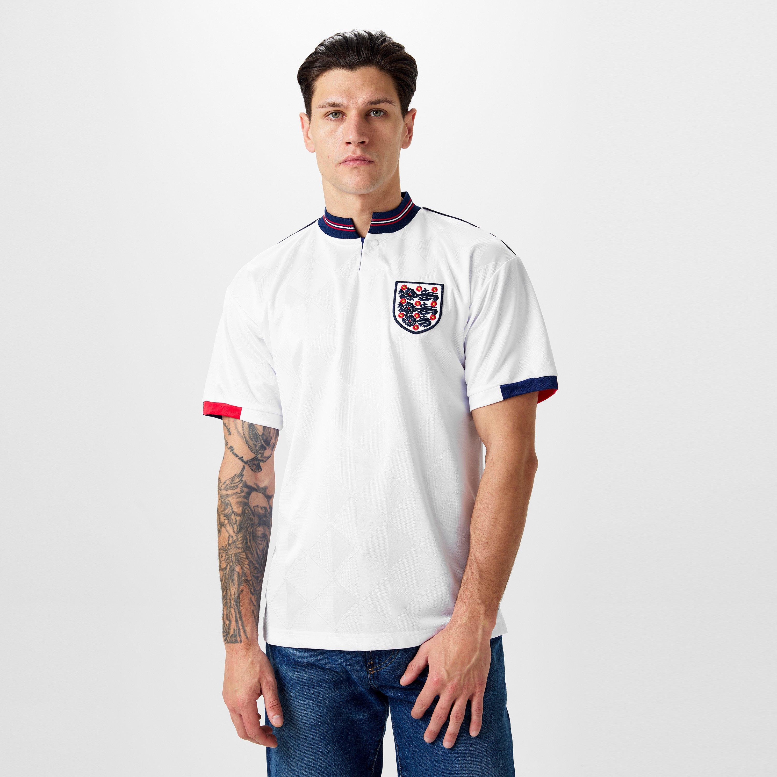 Wit - Score Draw - England Home Shirt 1989 Adults - 3