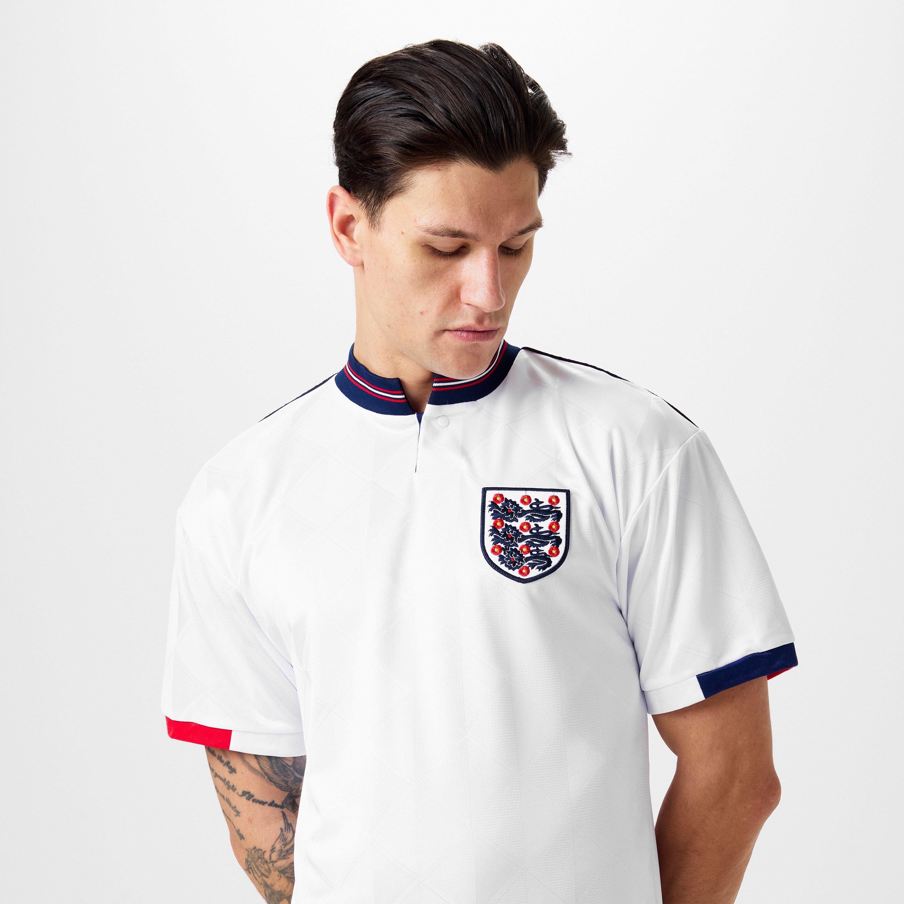 Wit - Score Draw - England Home Shirt 1989 Adults - 5