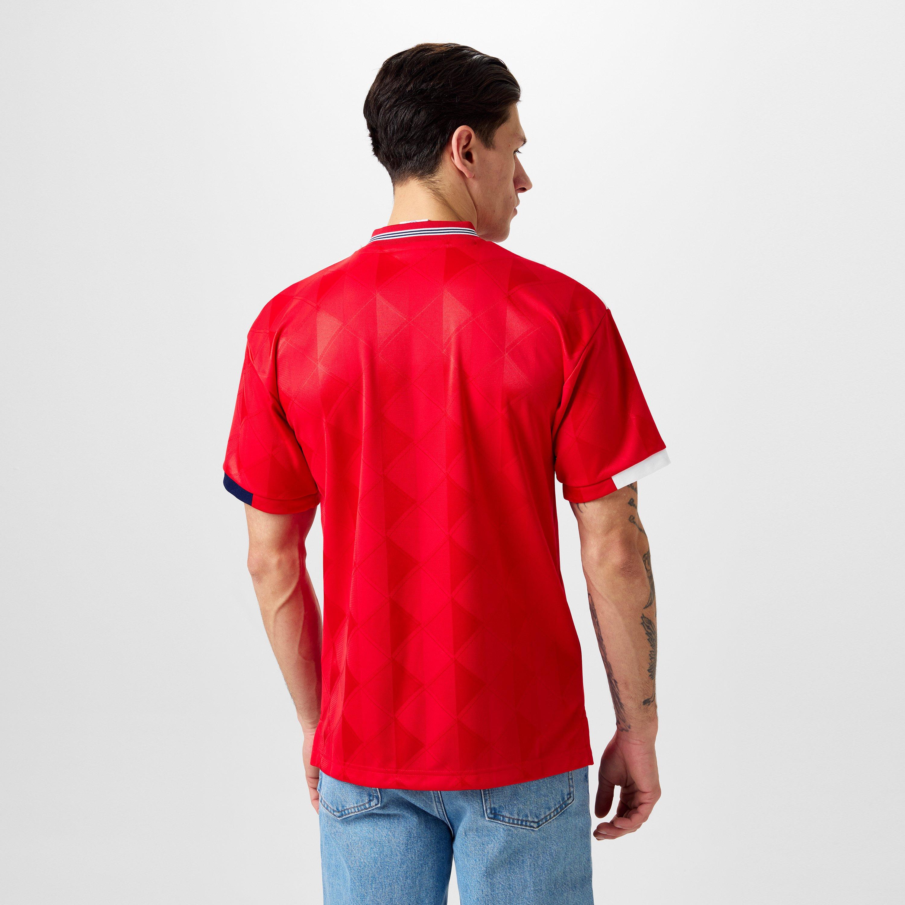 Rosso - Score Draw - England Away Shirt 1989 Adults - 4