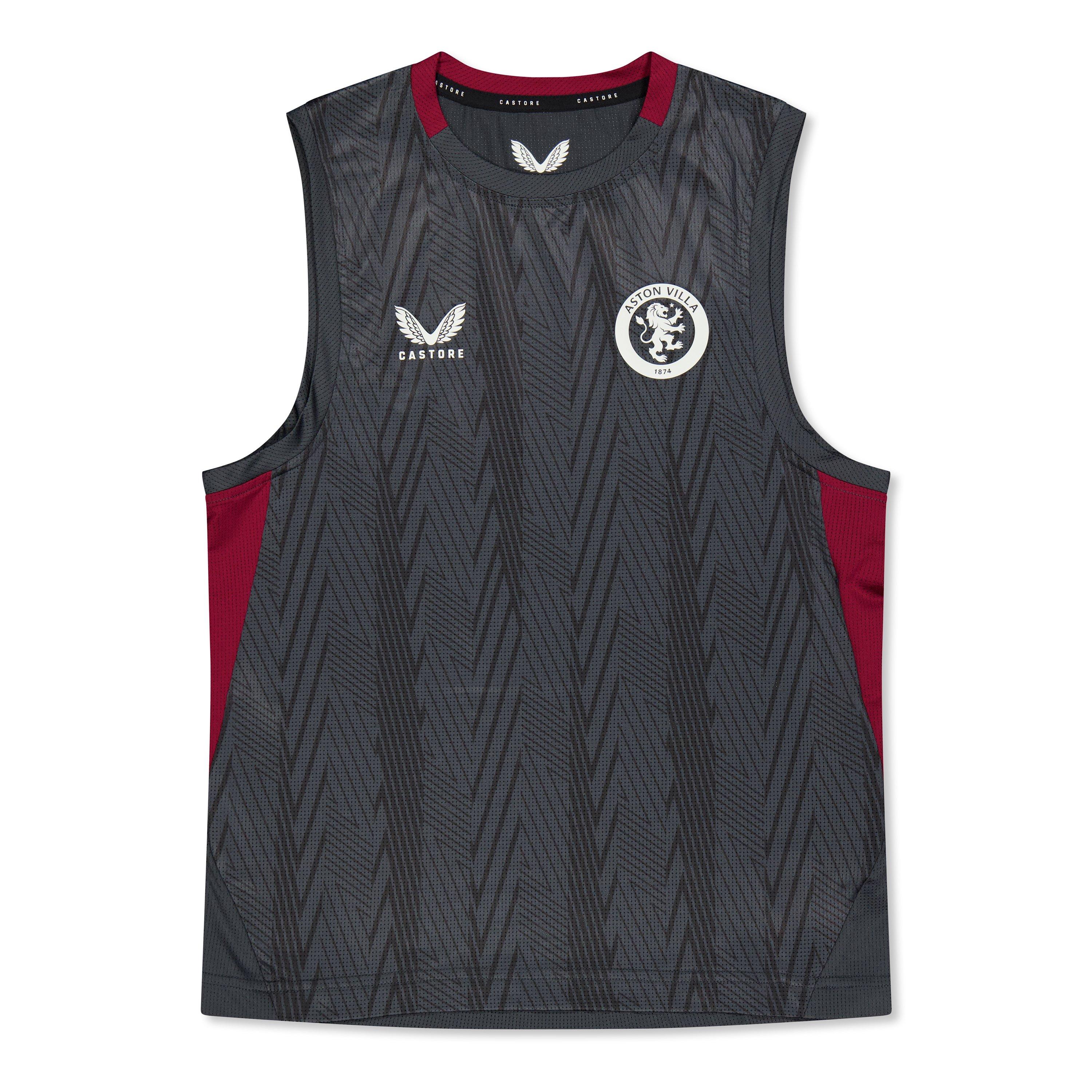 Castore  Kids ' Aston Villa Licensed Vest - Ebony - 10-11 Yrs