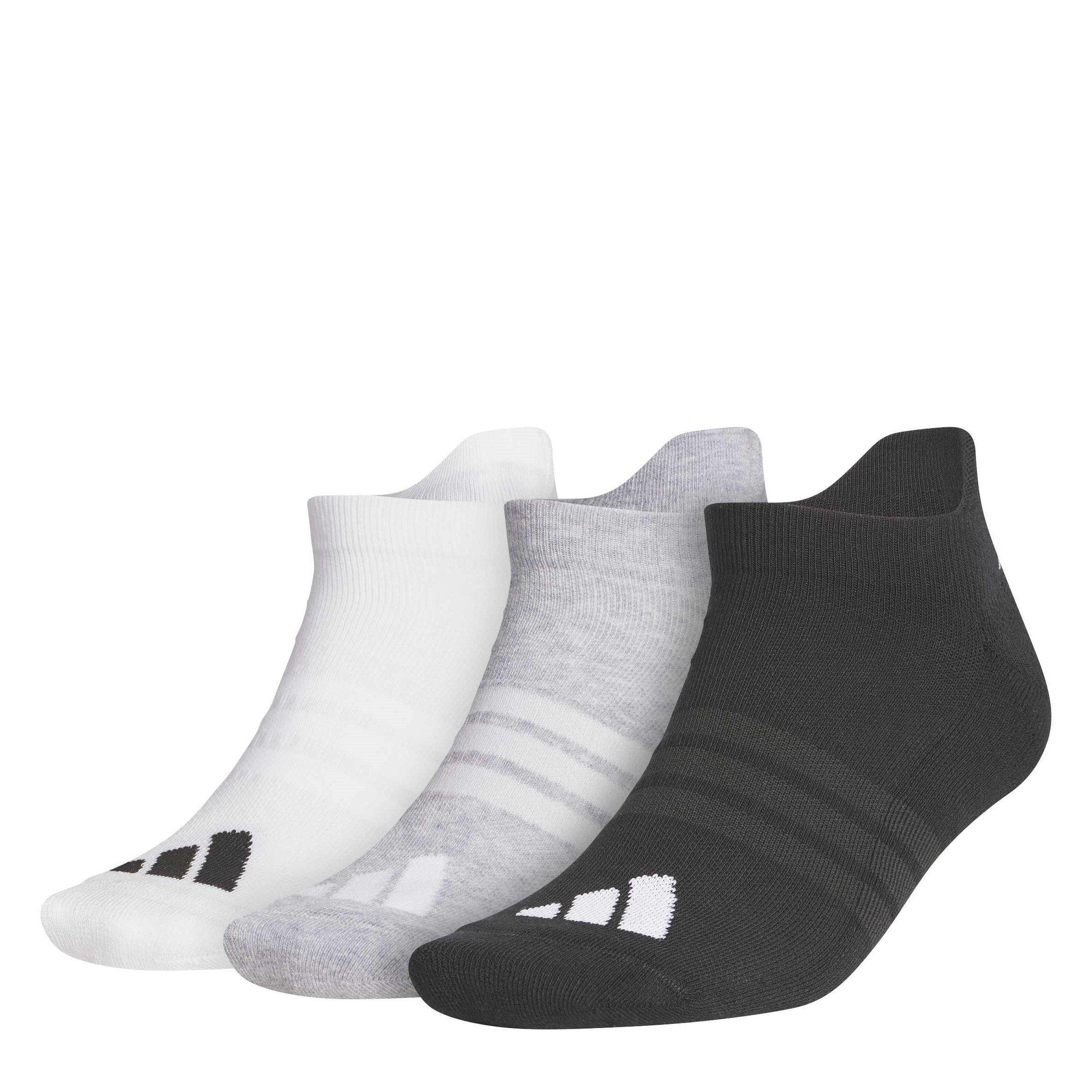 Adidas Men's Golf Ankle Socks 3 Pairs 2024 2025 Adults - Blue/Black/Wht - M (6.5-8)
