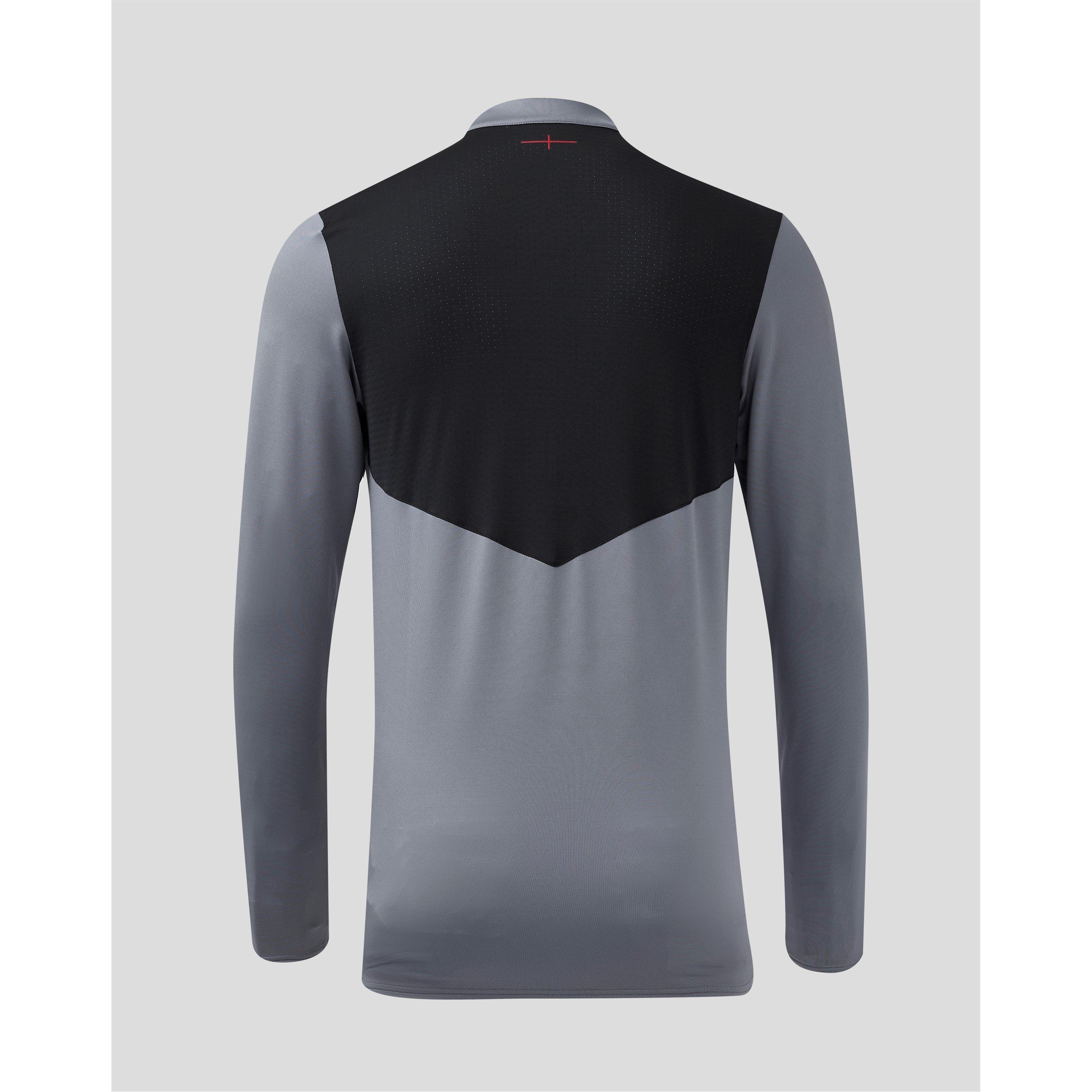 Siva/Crvena - Umbro - England Rugby Mid Layer Top 2024 Adults - 2