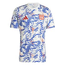 adidas Olympique Lyonnais Pre Match Shirt 2024 2025 Adults