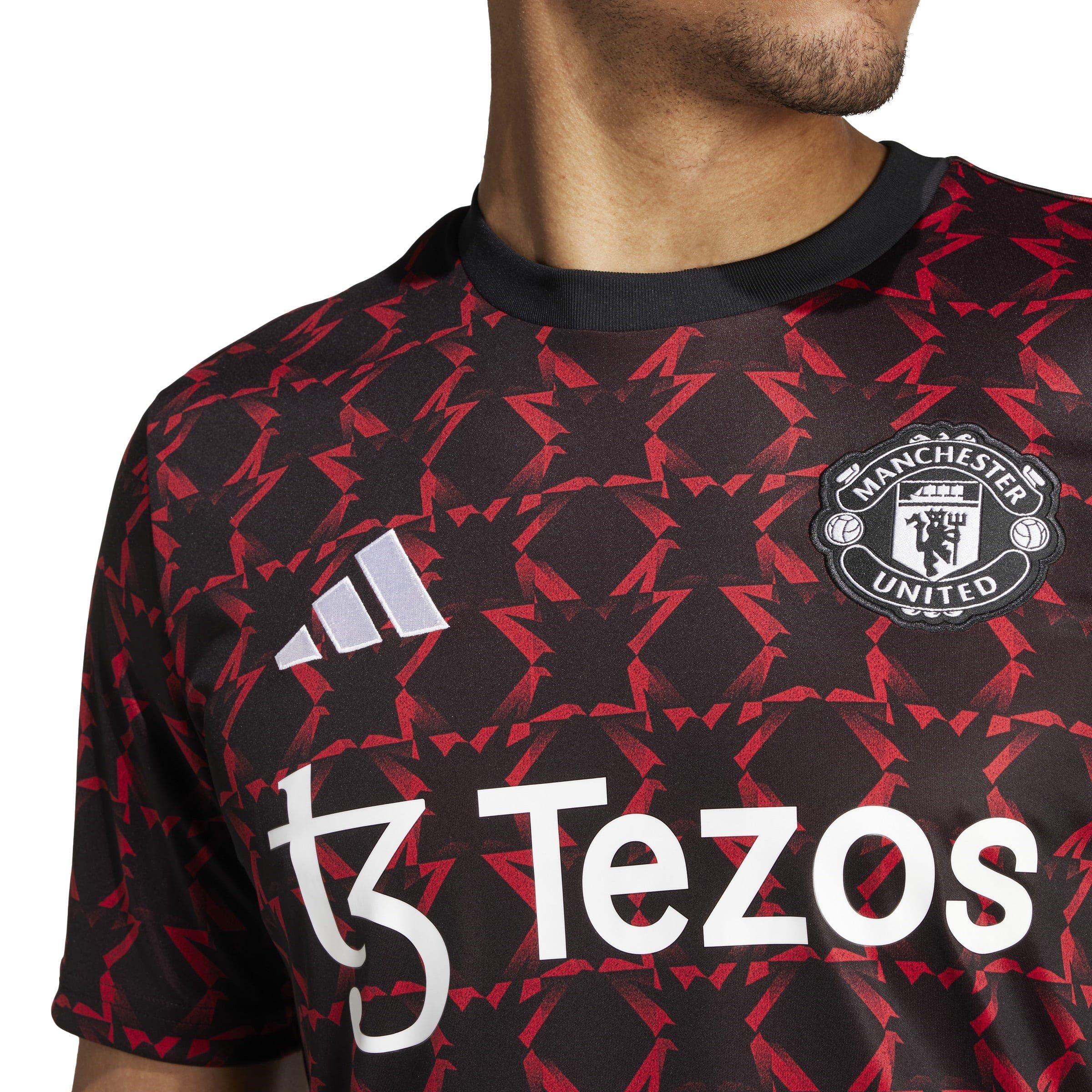 Nero - adidas - Manchester United Pre Match Shirt 2024 2025 Adults - 6