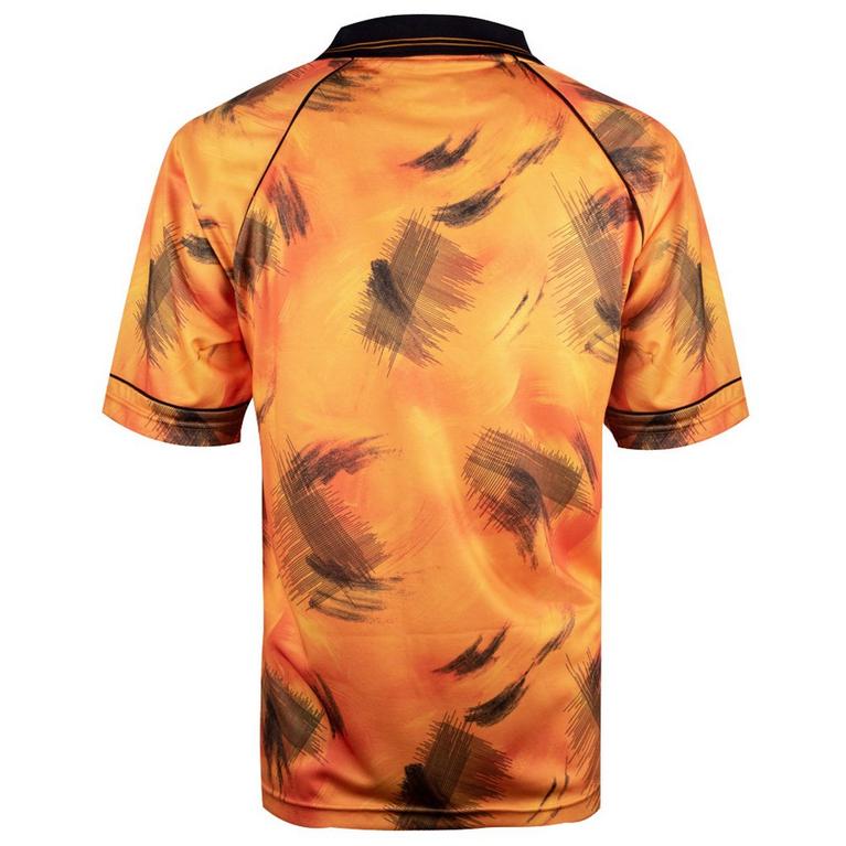 Orange - Score Draw - ODolls Collection sportswear motif long sleeve contrast trim crop top in black - 2