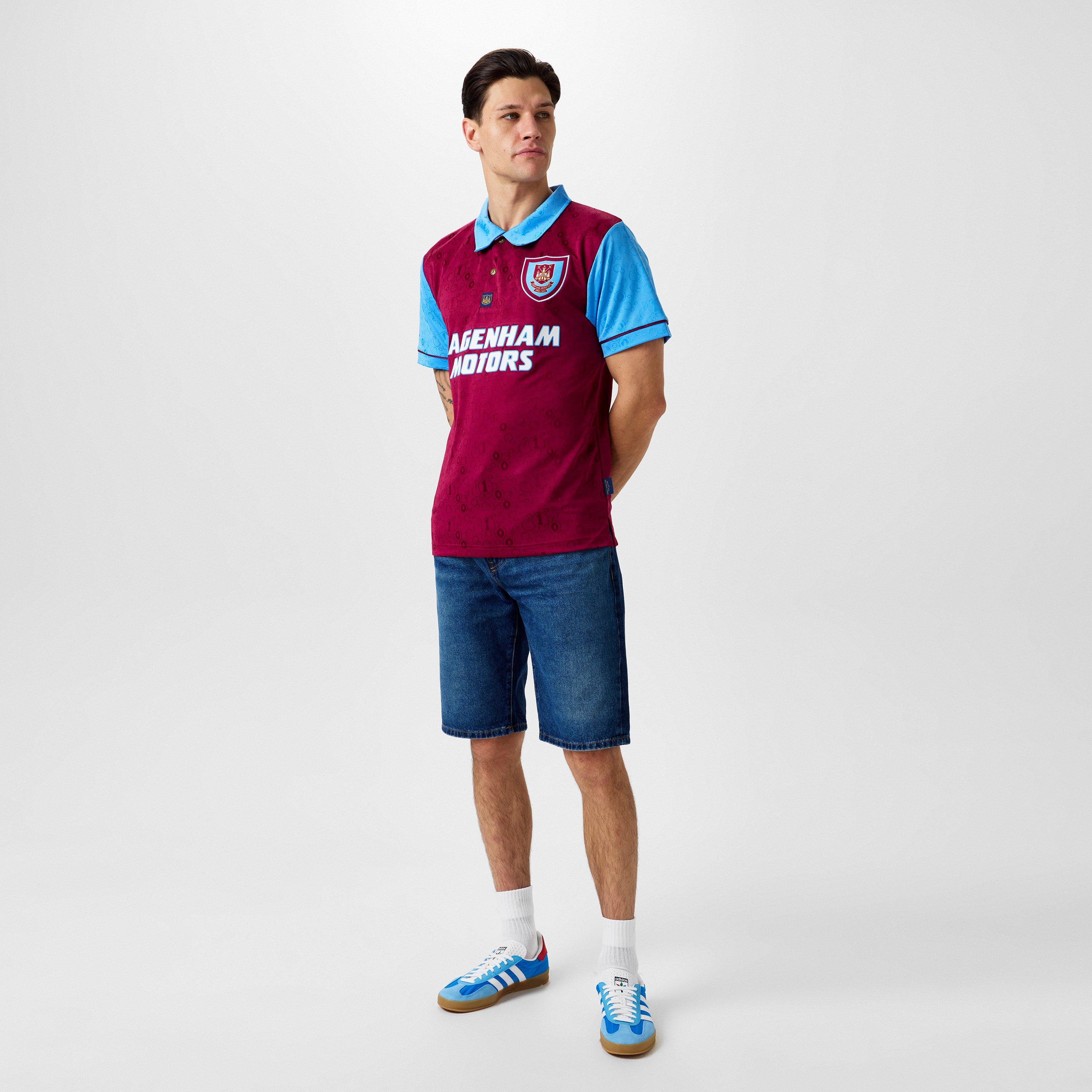 Claret - Dunkelrot - Score Draw - West Ham United Home Centenary Shirt 1995 Adults - 6