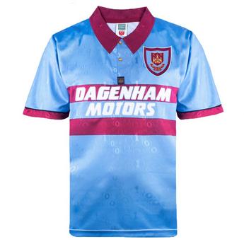 Score Draw West Ham United Away Centenary Shirt 1995 Adults
