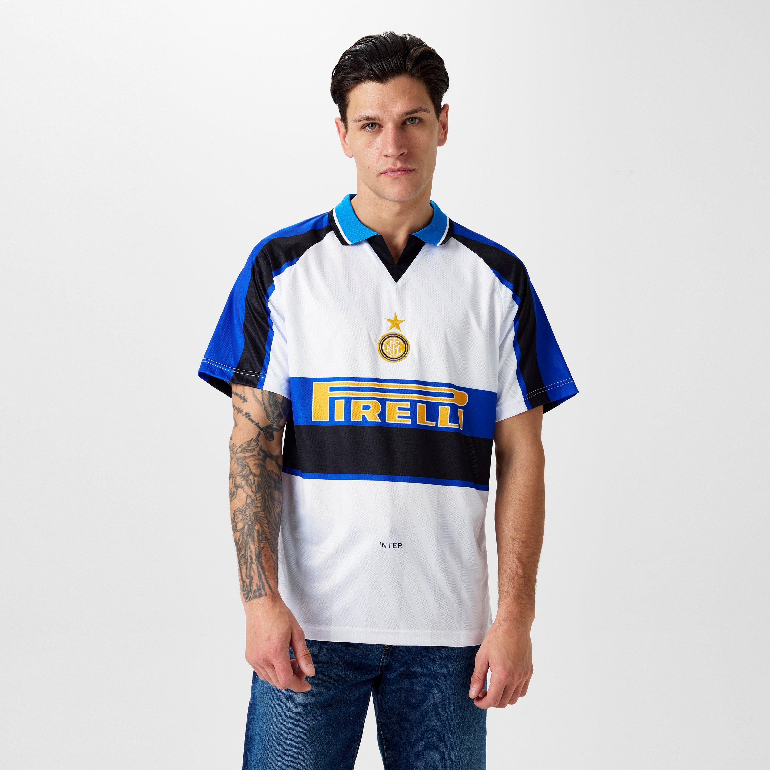 Wit - Score Draw - Internazionale Retro Away Shirt 1996 1997 Adults - 3