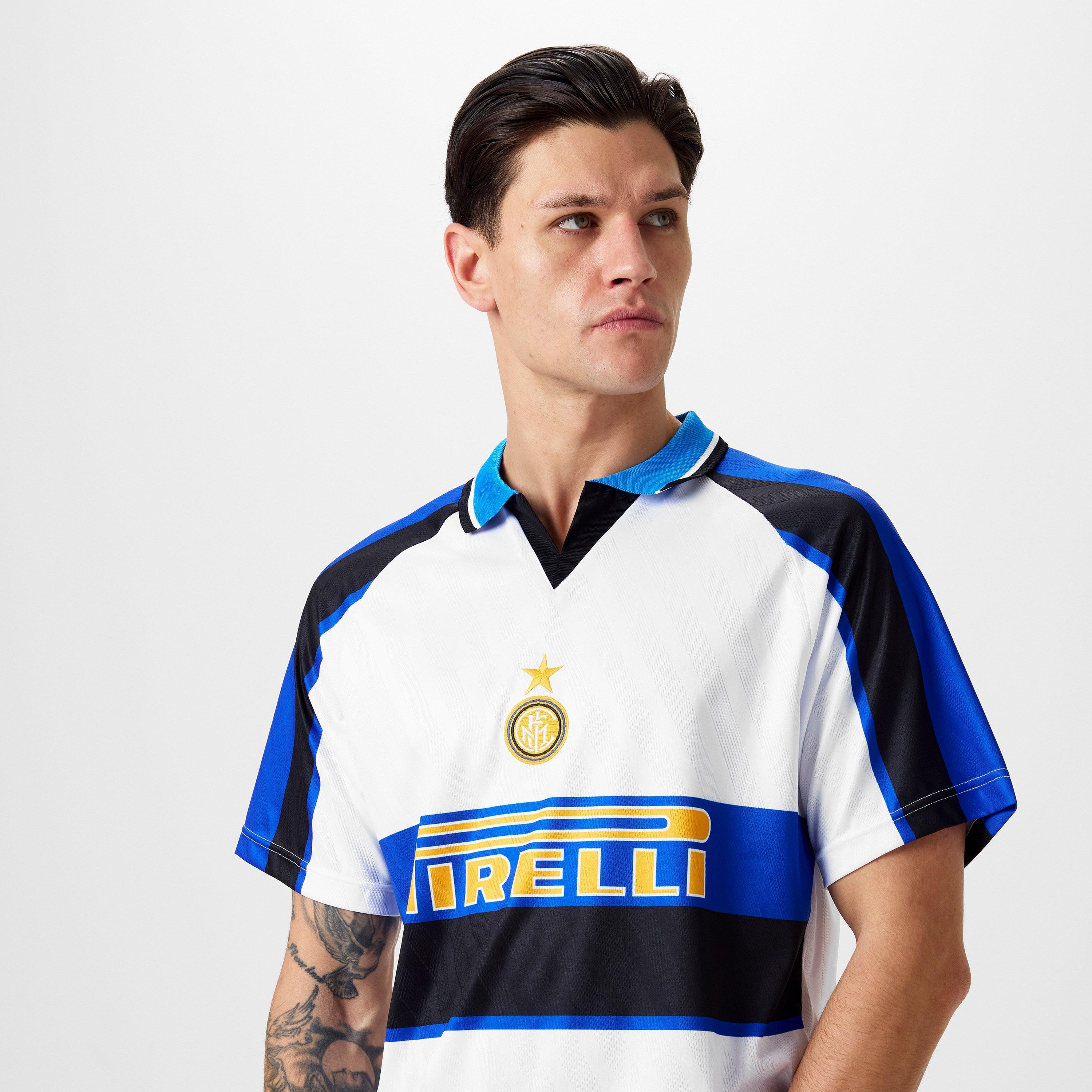 Wit - Score Draw - Internazionale Retro Away Shirt 1996 1997 Adults - 5