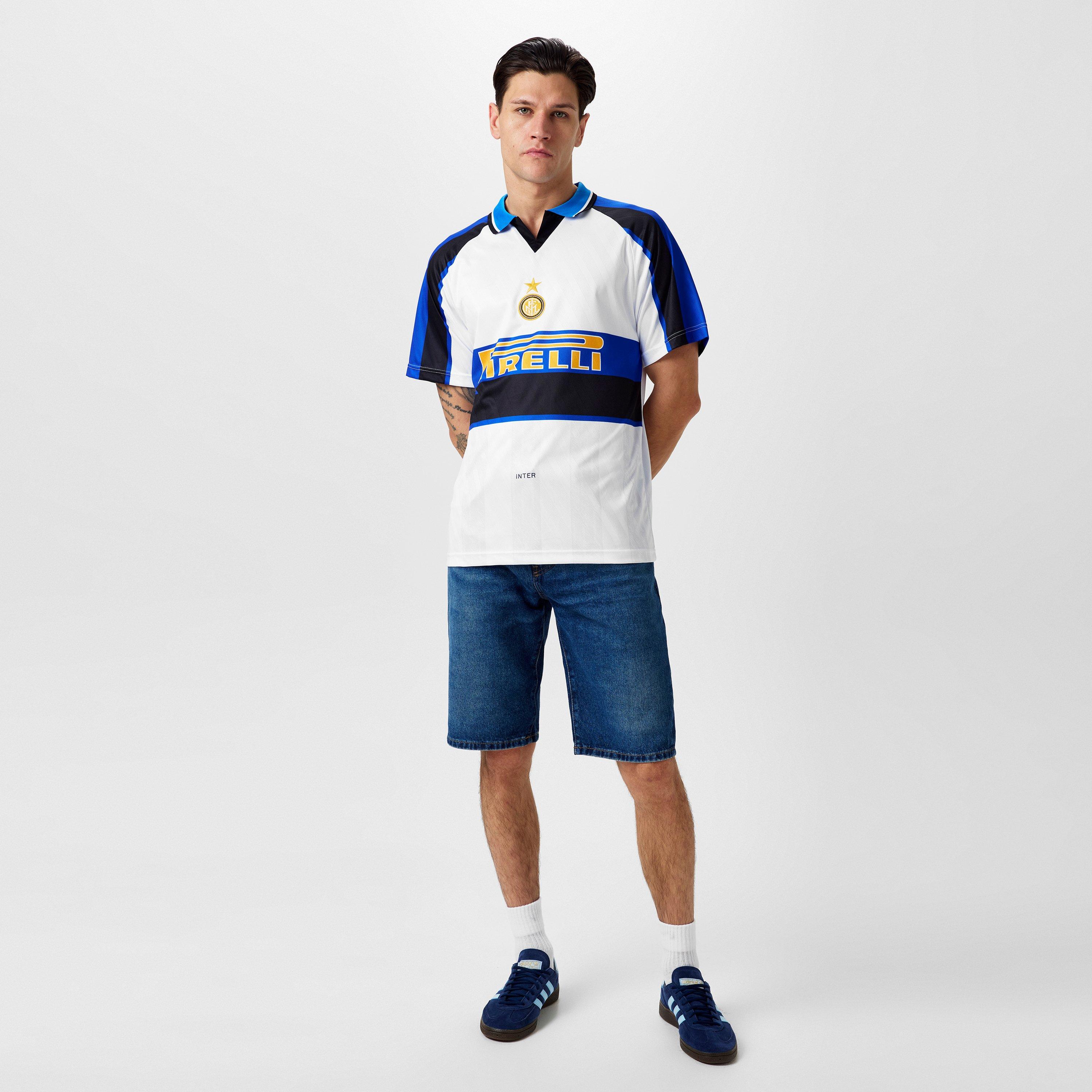 Wit - Score Draw - Internazionale Retro Away Shirt 1996 1997 Adults - 6