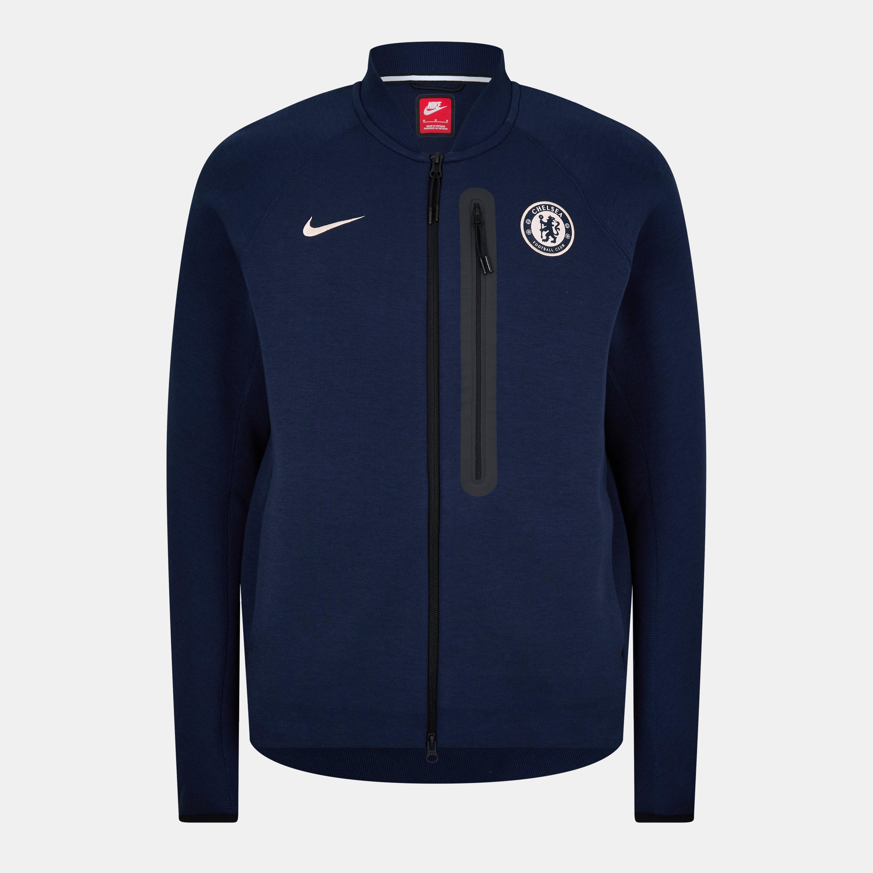Blu navy - Nike - Chelsea NSW Tech Fleece Jacket Mens - 1