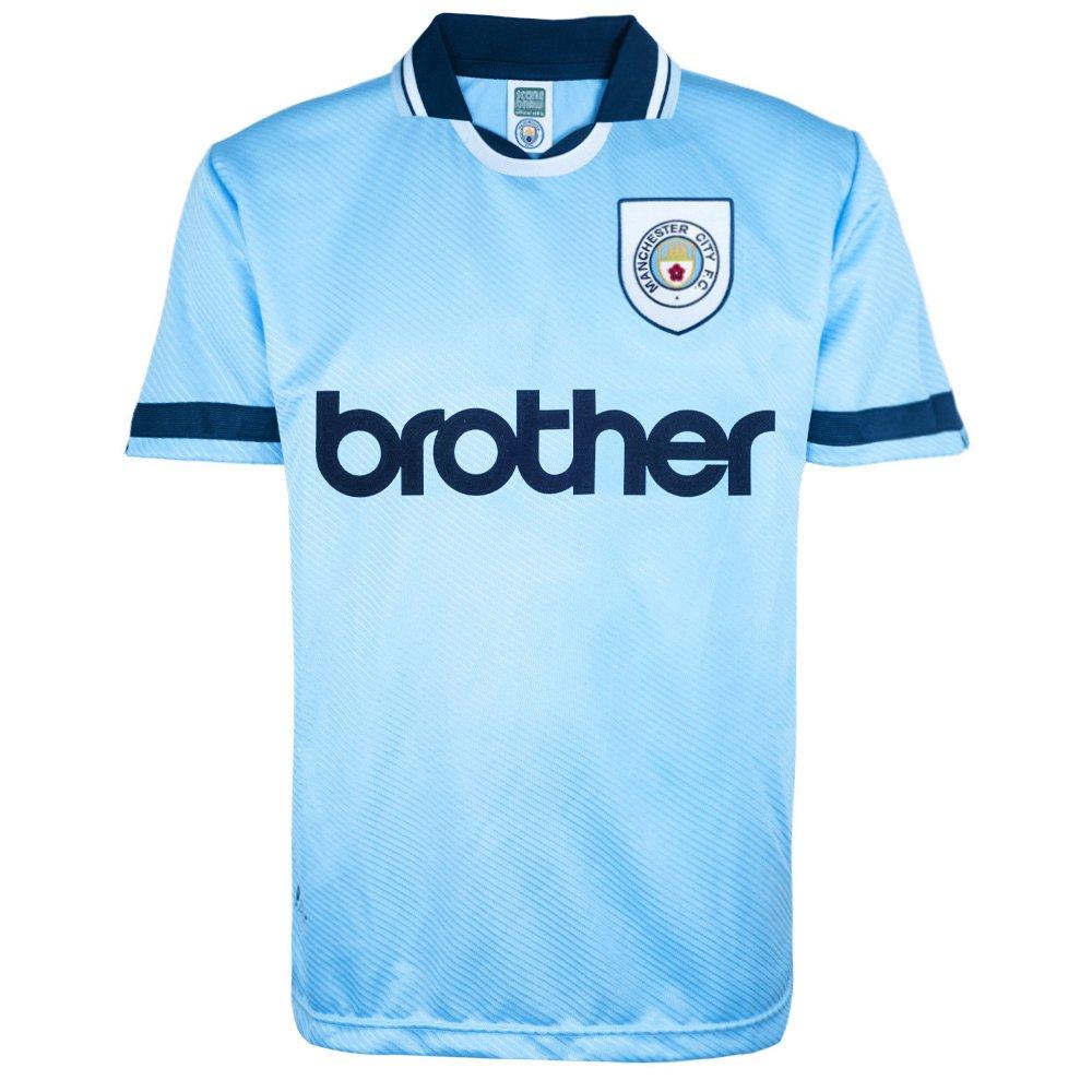 Blue/White - Score Draw - Manchester City Home Shirt 1994/95 - 5