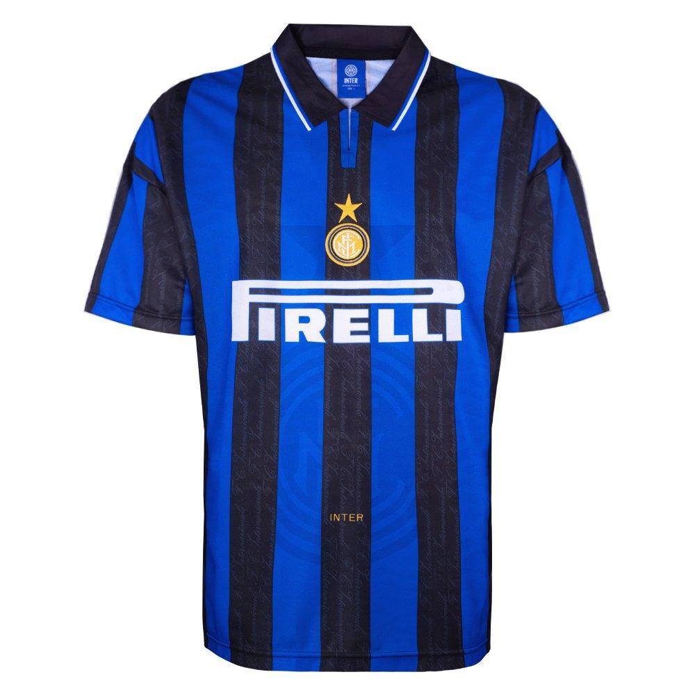 Blau/Schwarz - Score Draw - Internazionale Home Shirt 1996 Adults - 1
