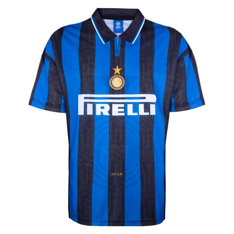 Bleu/Noir - Score Draw - SD Internazionale Home Shirt 1996 Adults - 1