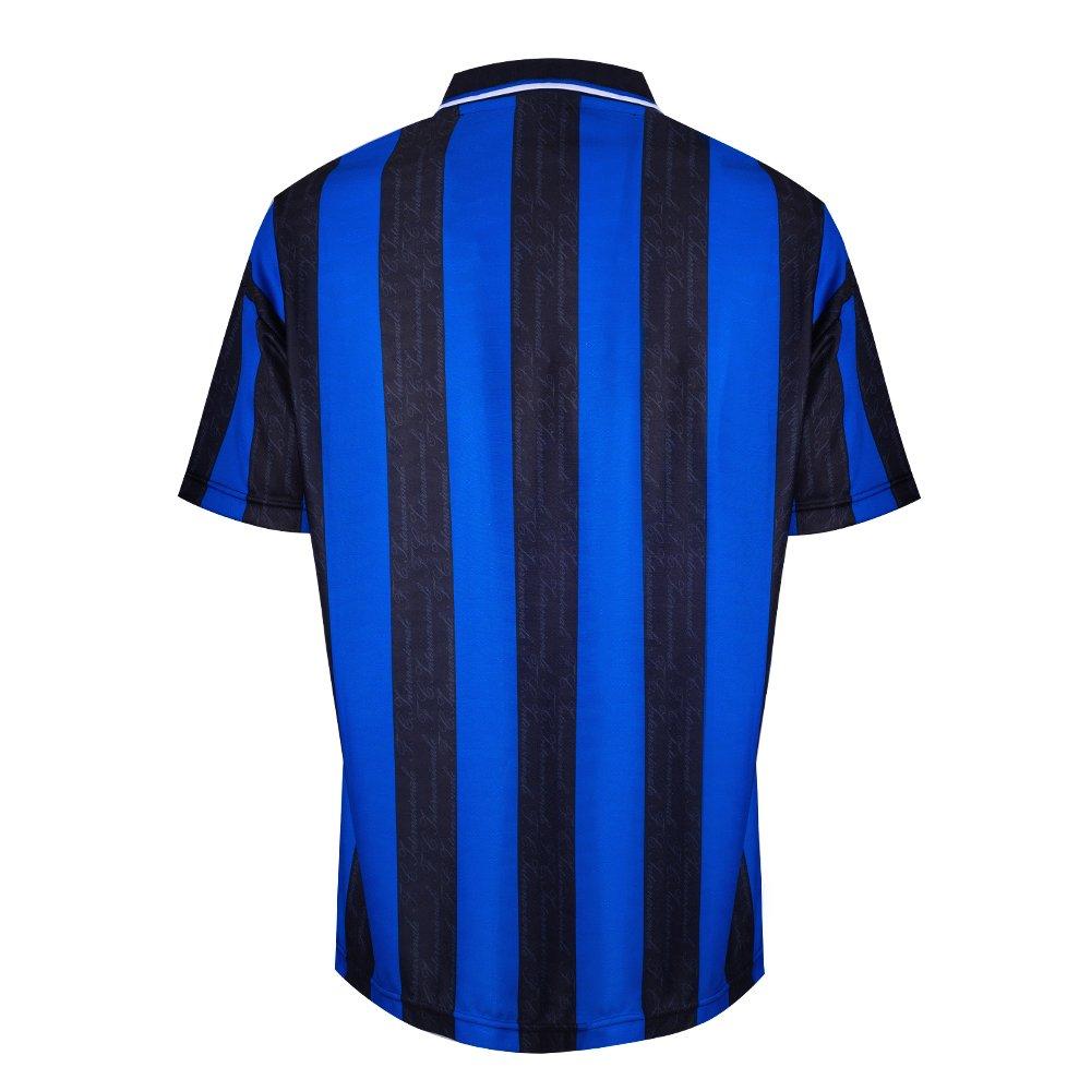 Blau/Schwarz - Score Draw - Internazionale Home Shirt 1996 Adults - 2