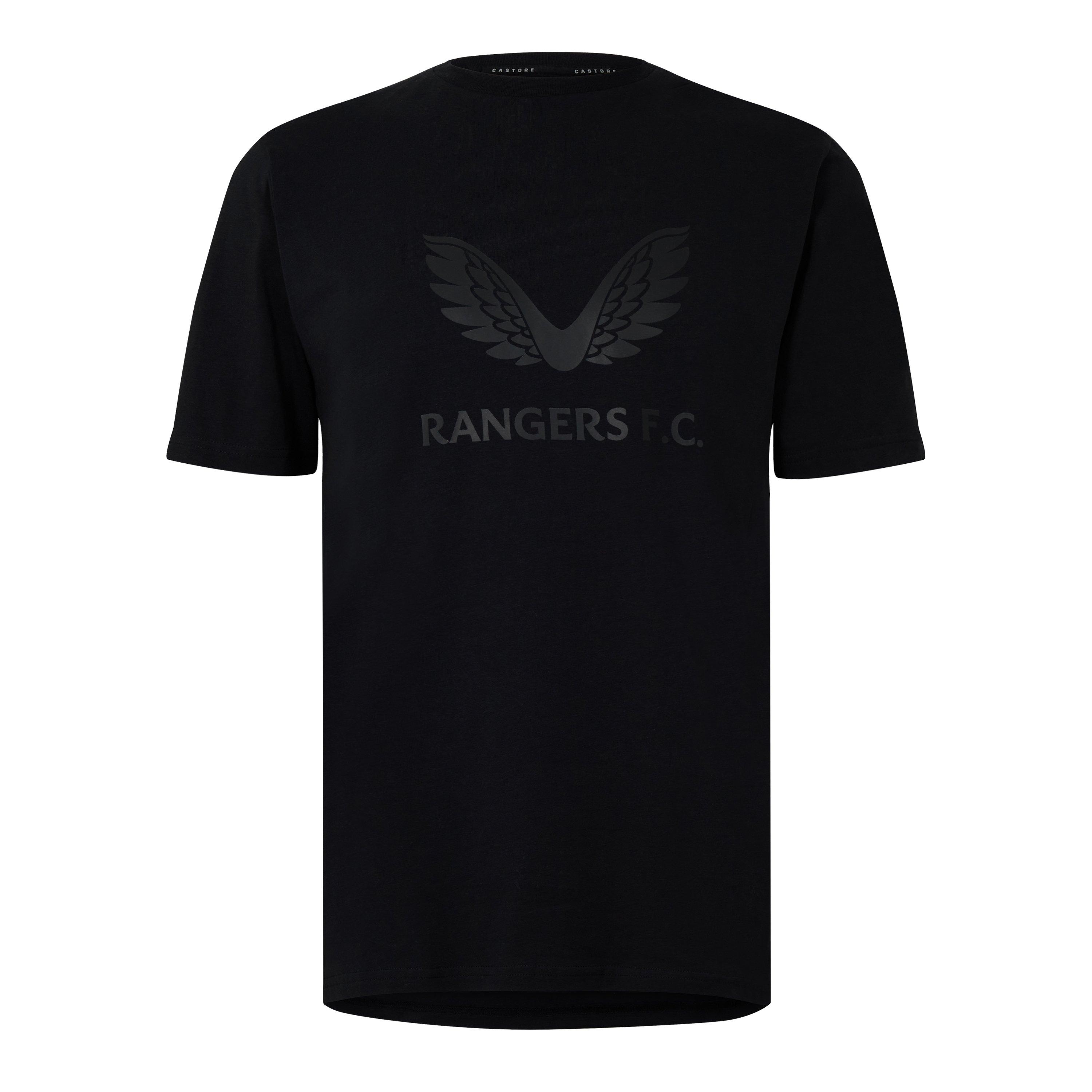 Black - Castore - Rangers Logo T-shirt Adults - 1