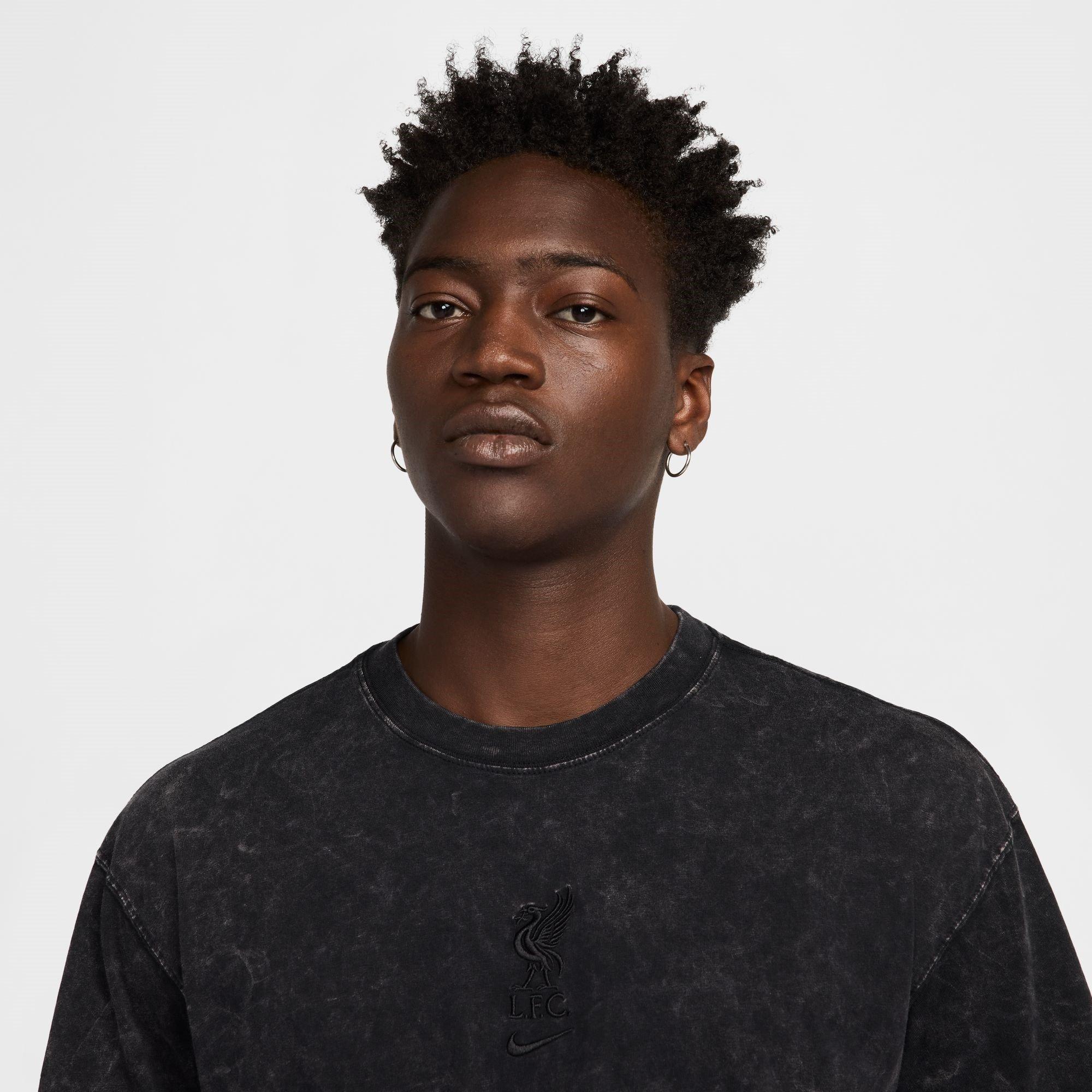 Black - Nike - Liverpool Essentials T-Shirt Mens - 3