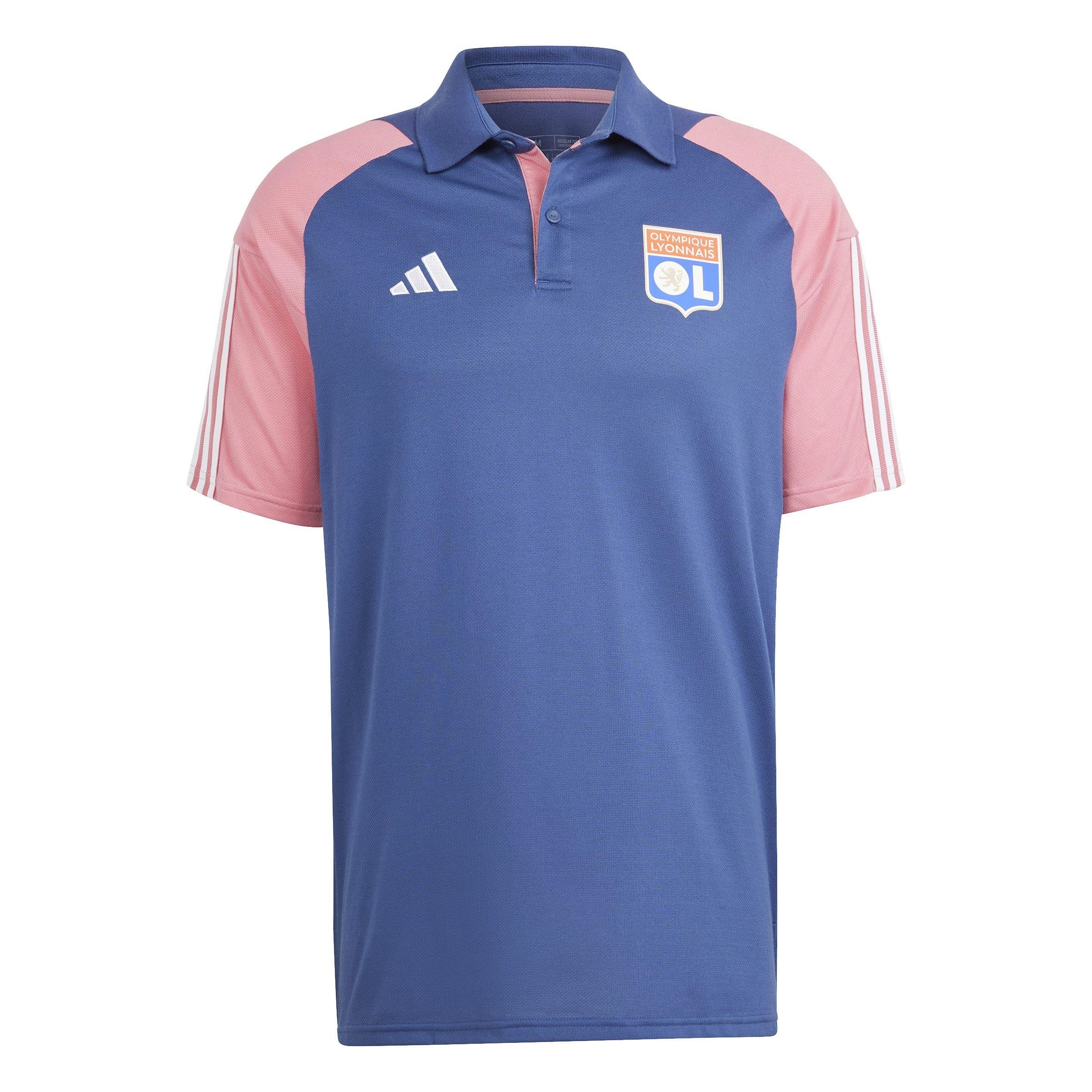Indigo/Mist Rs - adidas - Olympique Lyonnais Tiro 23 Training Polo Shirt Adults - 1
