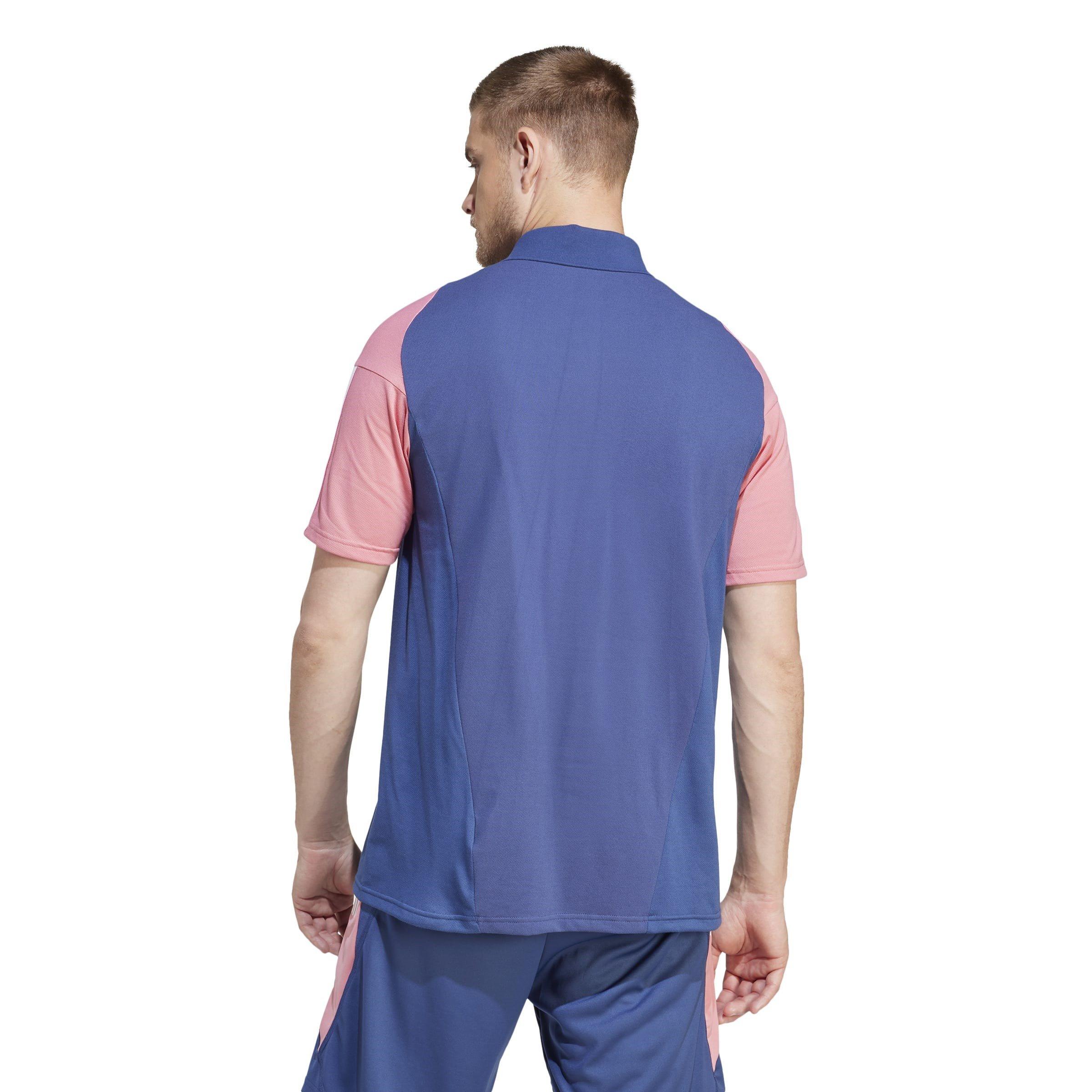 Indigo/Hzy Rs - adidas - Olympique Lyonnais Tiro 23 Training Polo Shirt Adults - 3