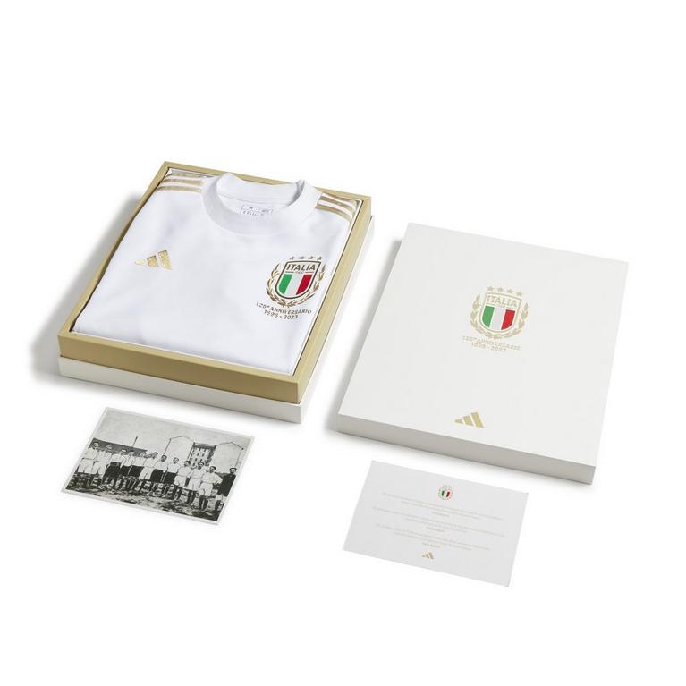 Blanc - adidas - Italy Fourth 125th Anniversary Full Kit Adults - 11
