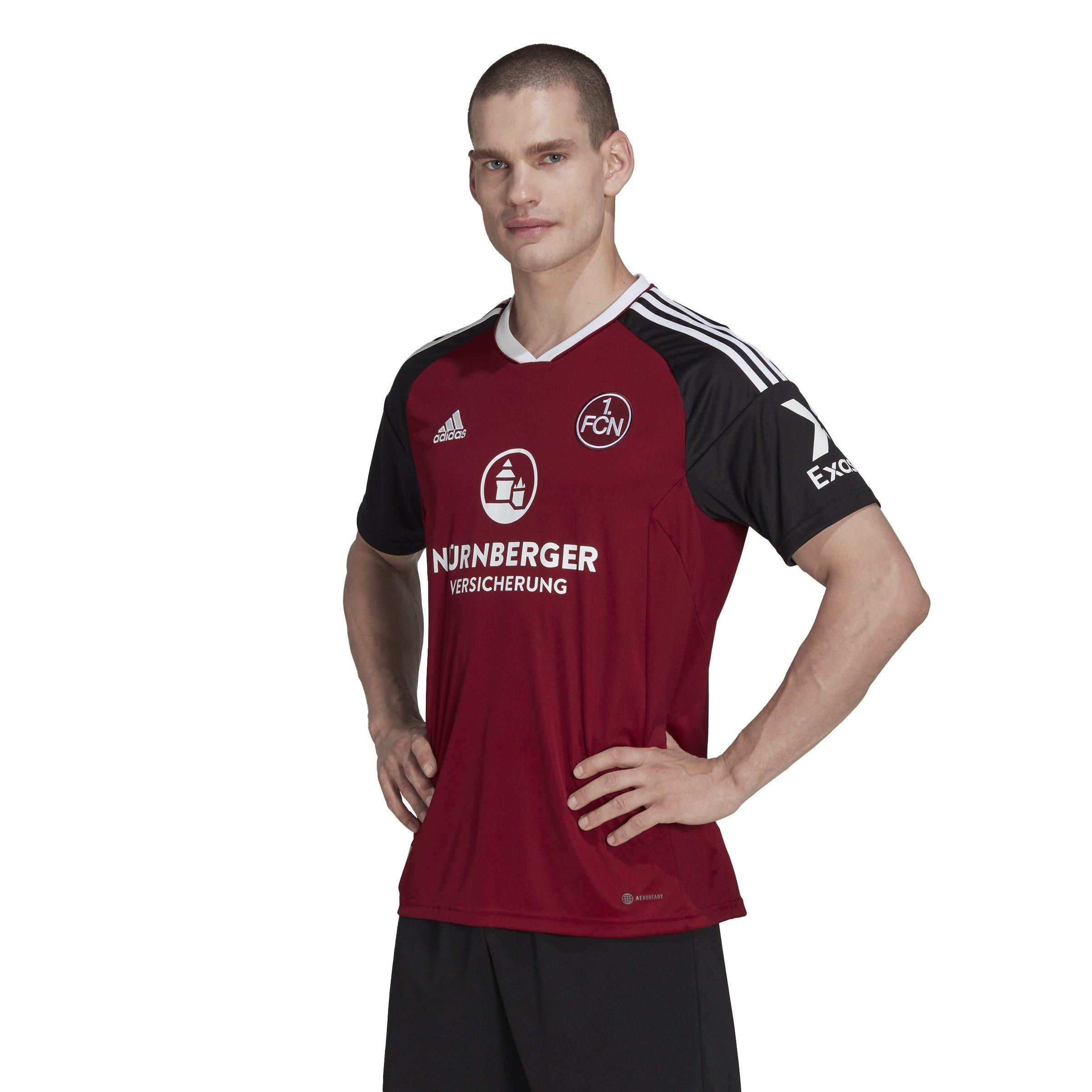 Burgund/Schwarz - adidas - FC Nürnberg Home Shirt 2022 2023 Adults - 3