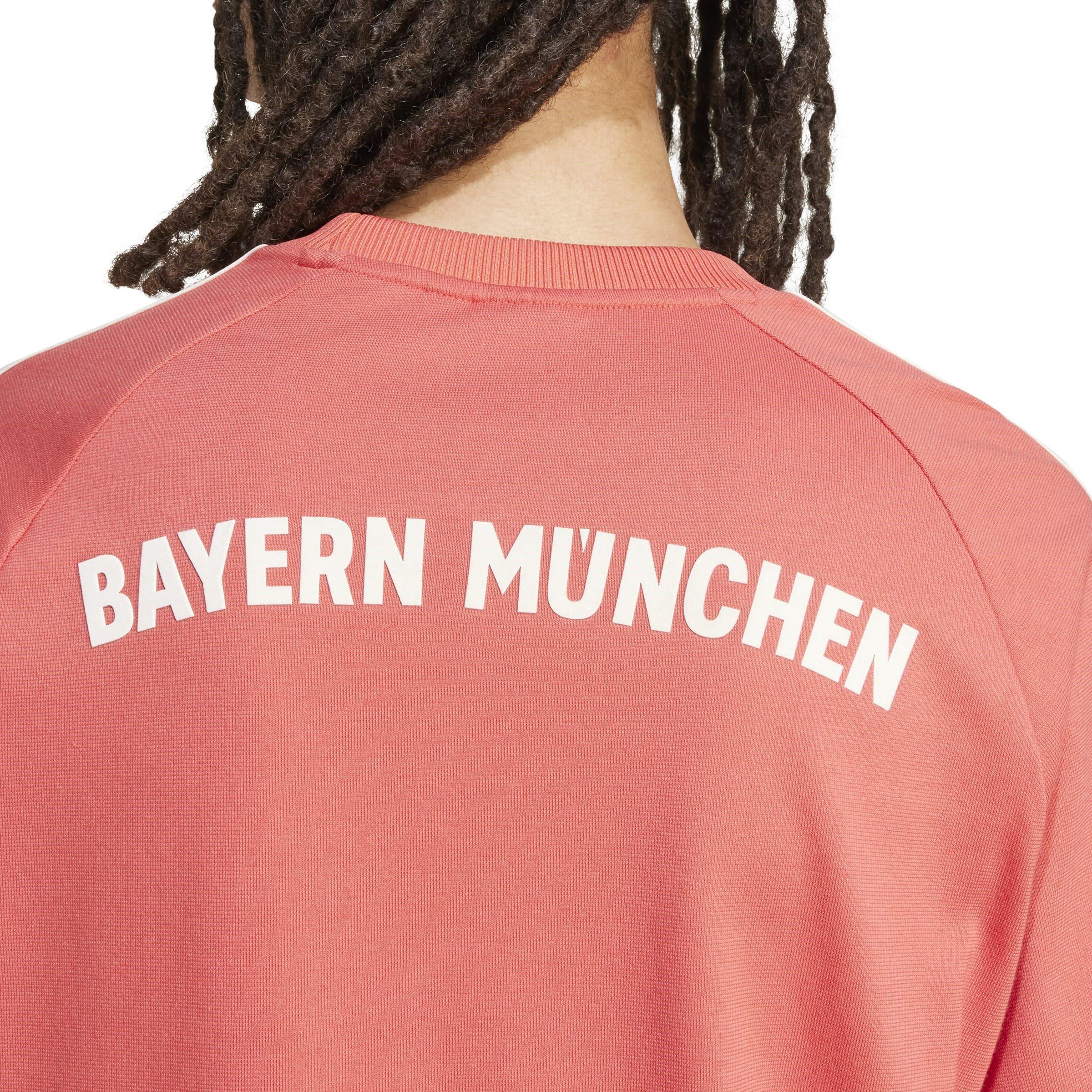Crew Red - adidas - Bayern Munich Originals 3-Stripe T-shirt Adults - 6