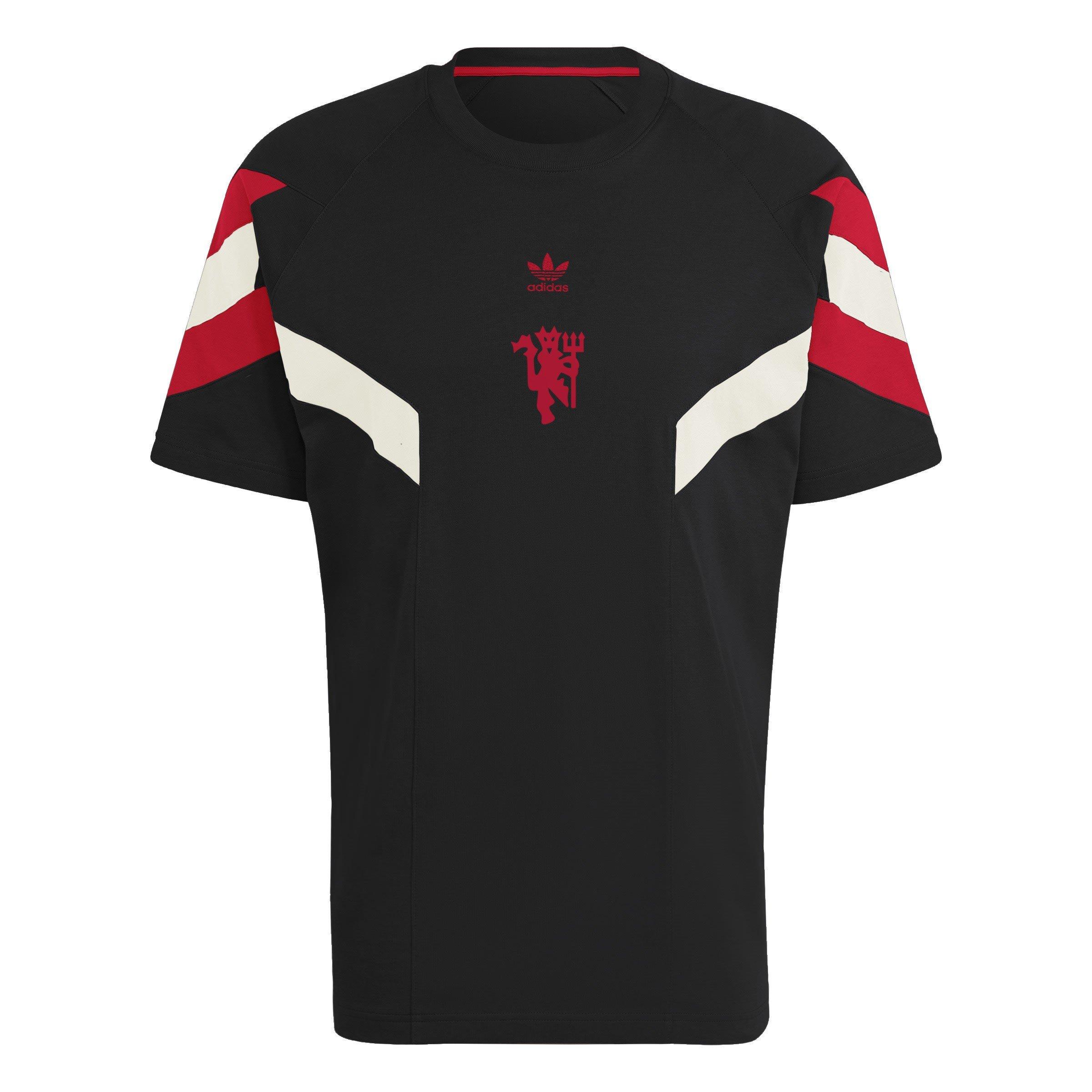 adidas Manchester United Original T Shirt Lizenzierte T Shirts mit kurzen Armeln Sports Direct