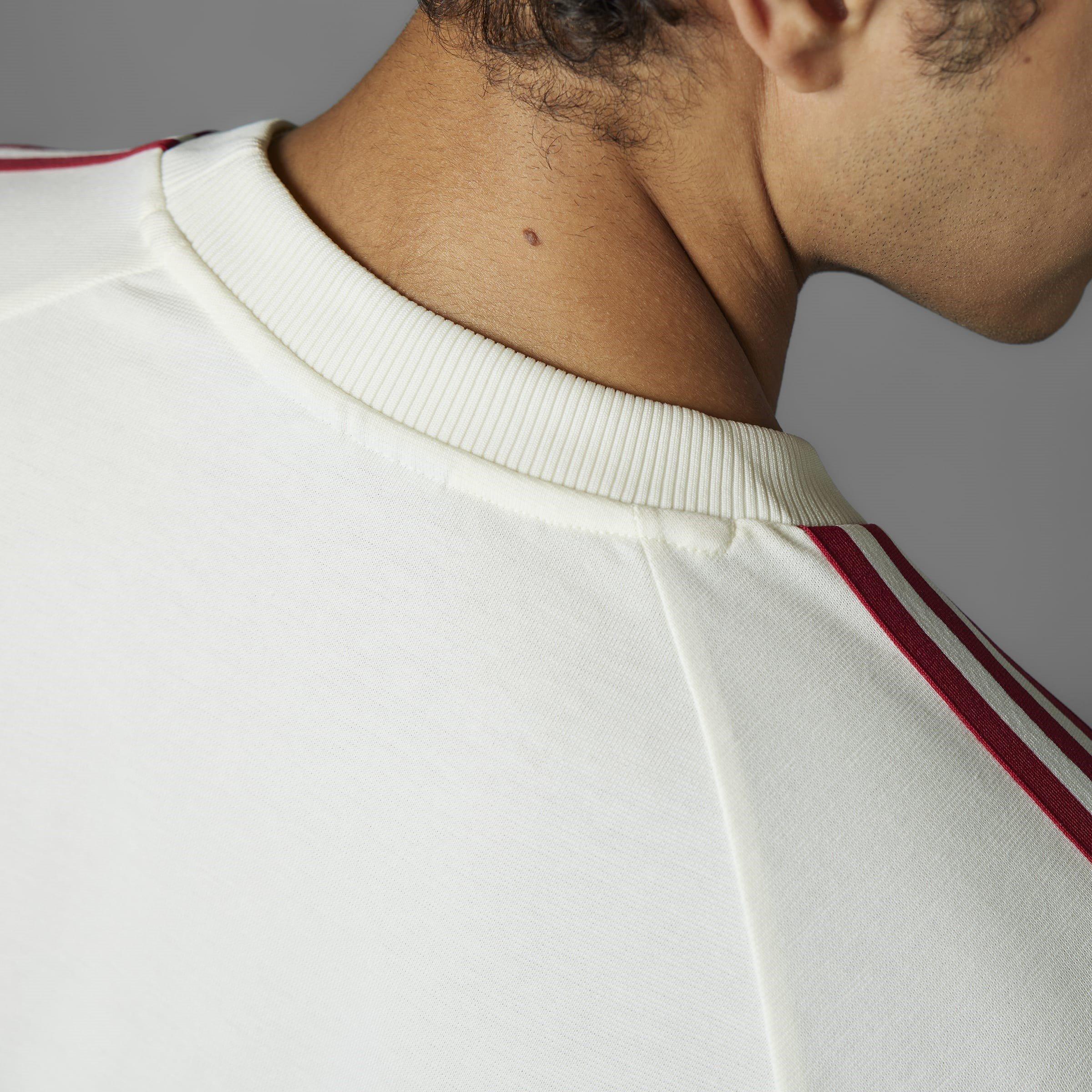 Off White - adidas - Originals Manchester United Adicolor Classics 3-Stripes T-Shirt Adults - 13