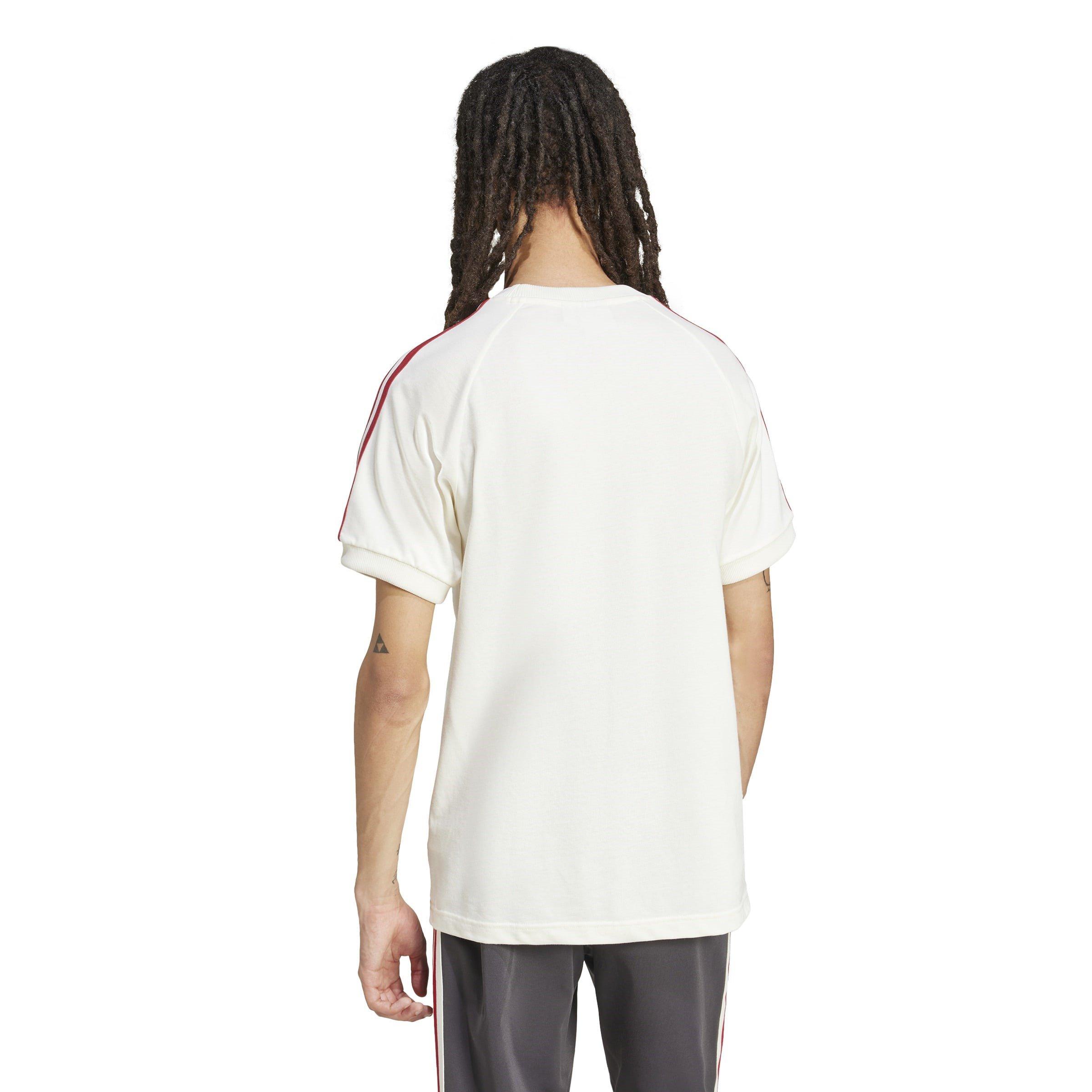 Off White - adidas - Originals Manchester United Adicolor Classics 3-Stripes T-Shirt Adults - 4