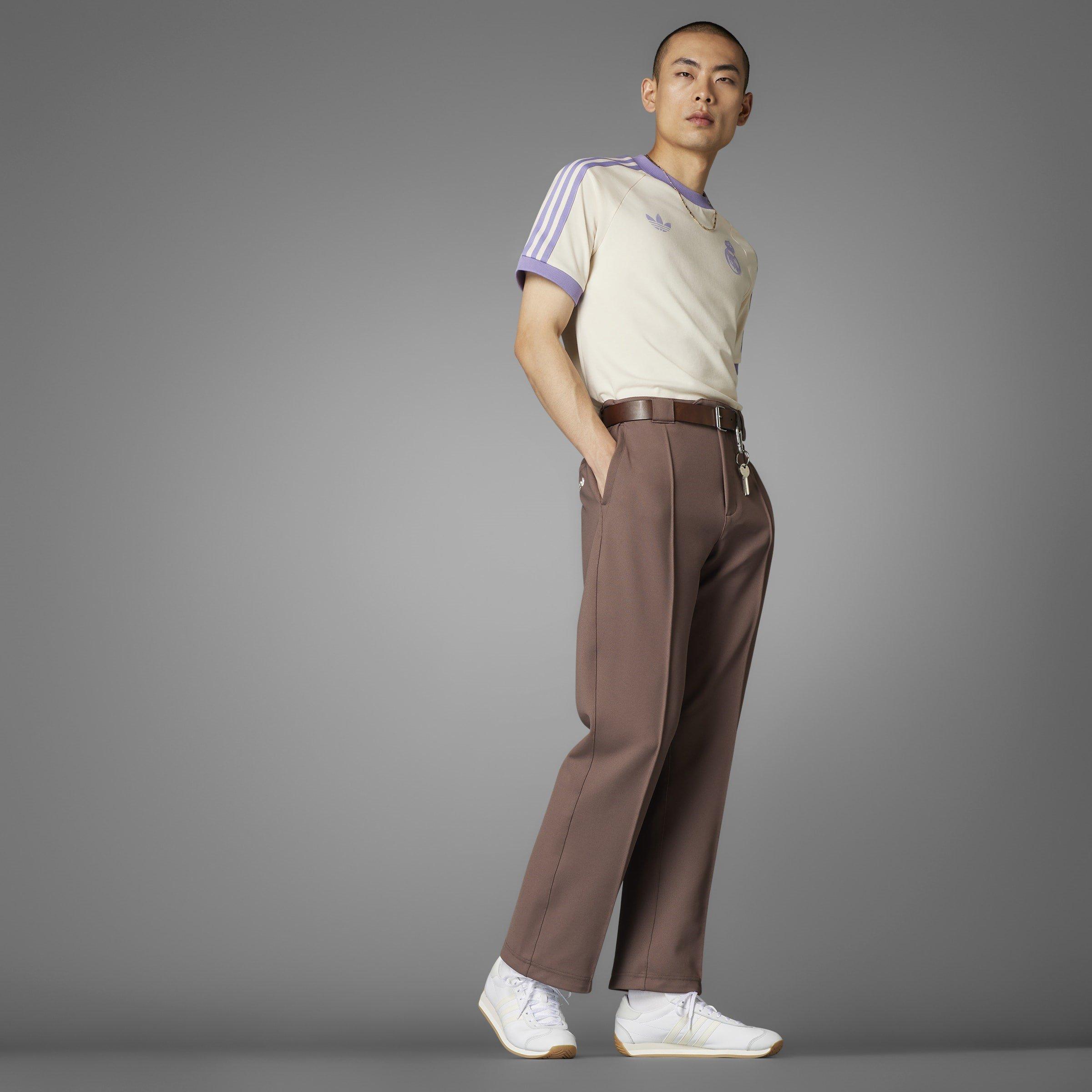 Lilac/White - adidas - Originals Real Madrid Adicolor Classics 3-Stripes T-Shirt Adults - 14