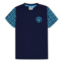 Source Lab Slab Manchester City Graphic T shirt Juniors