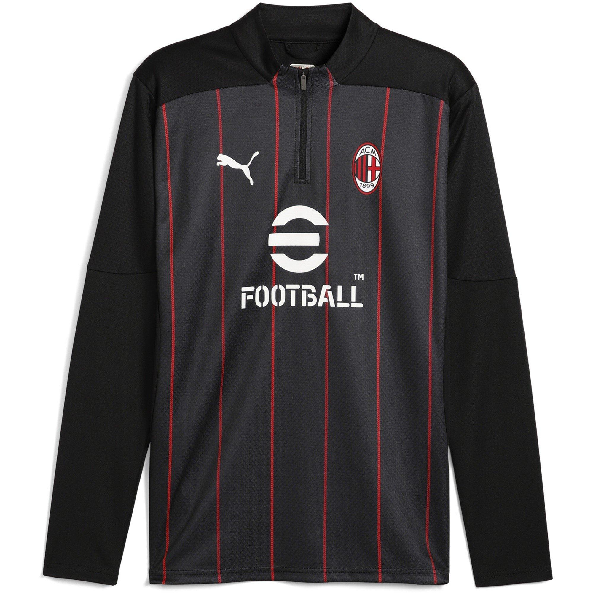 Black/Red - Puma - AC Milan Prematch Quarter Zip Top 2024 2025 Adults - 1