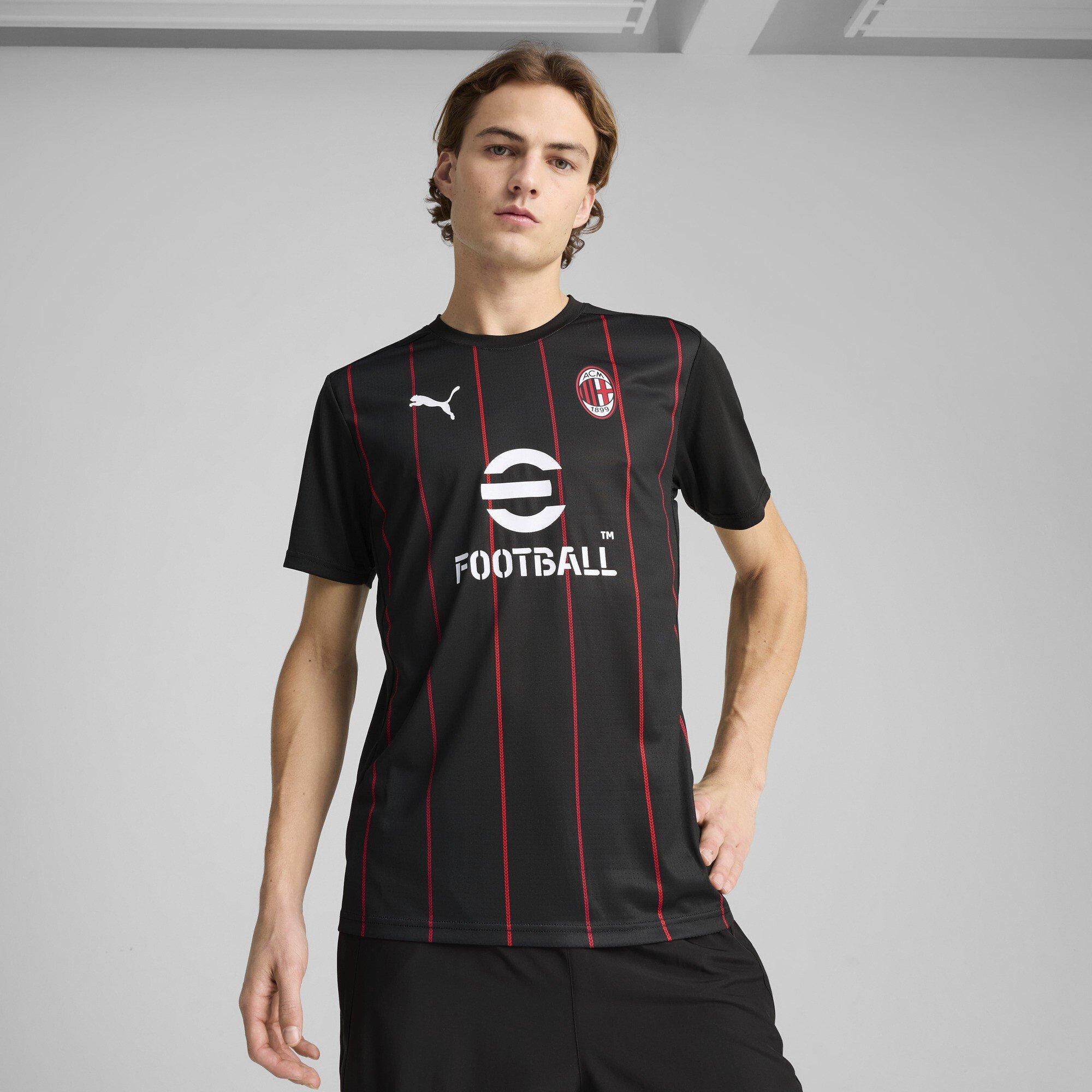 Black/Red - Puma - AC Milan Prematch Shirt Adults - 3