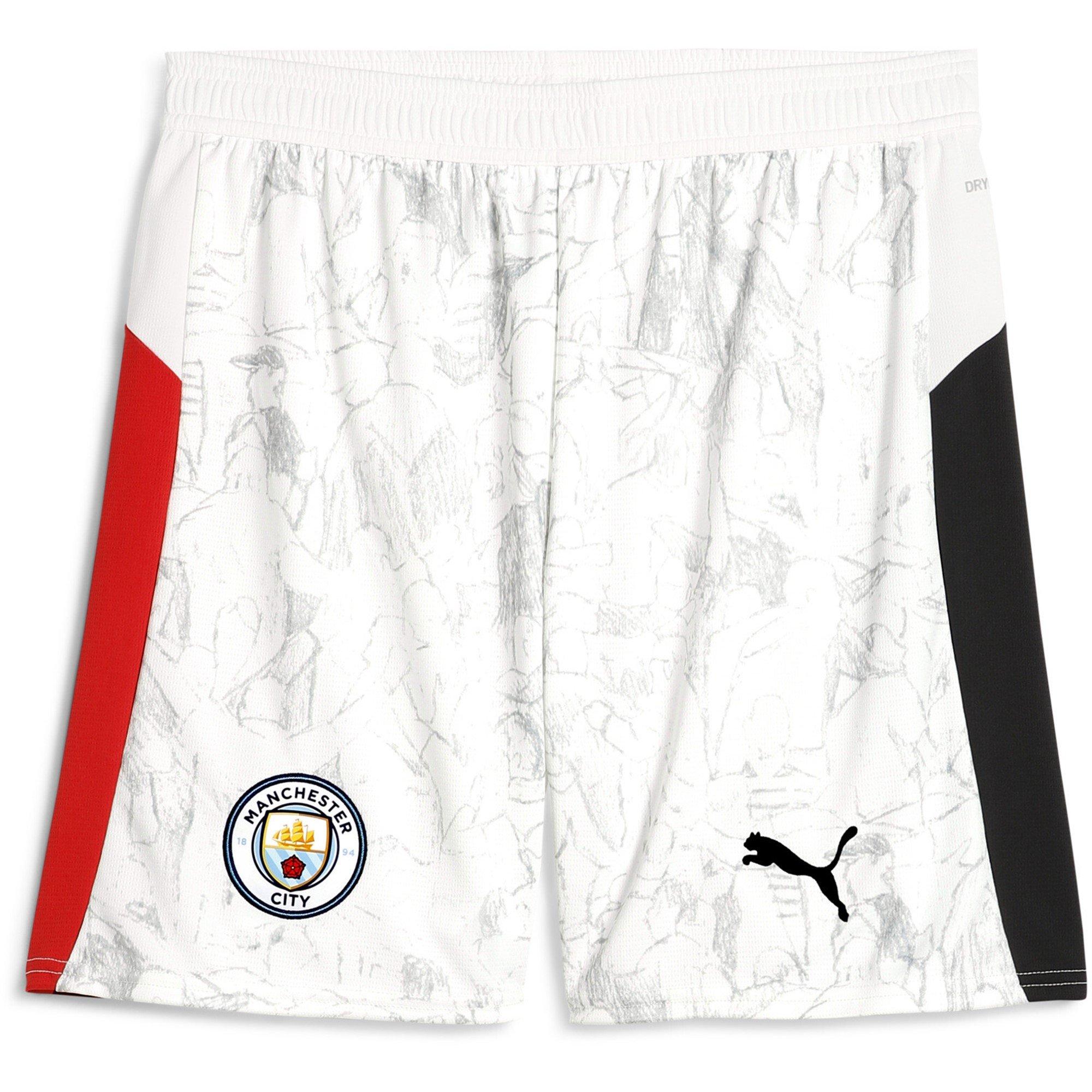 White/Black - Puma - x KidsSuper Manchester Third Shorts 2025 2026 Adults - 1