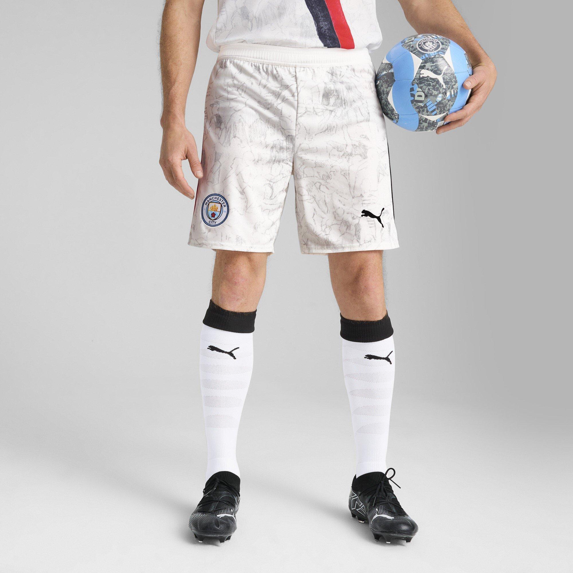 White/Black - Puma - x KidsSuper Manchester Third Shorts 2025 2026 Adults - 3