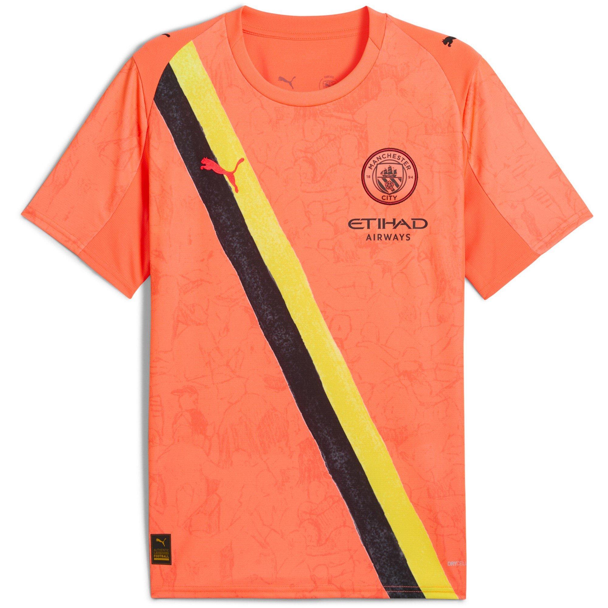 Puma Men's X Kidssuper Manchester City Goalkeeper Shirt 2025 2026 Adults - Neon Sun - XS