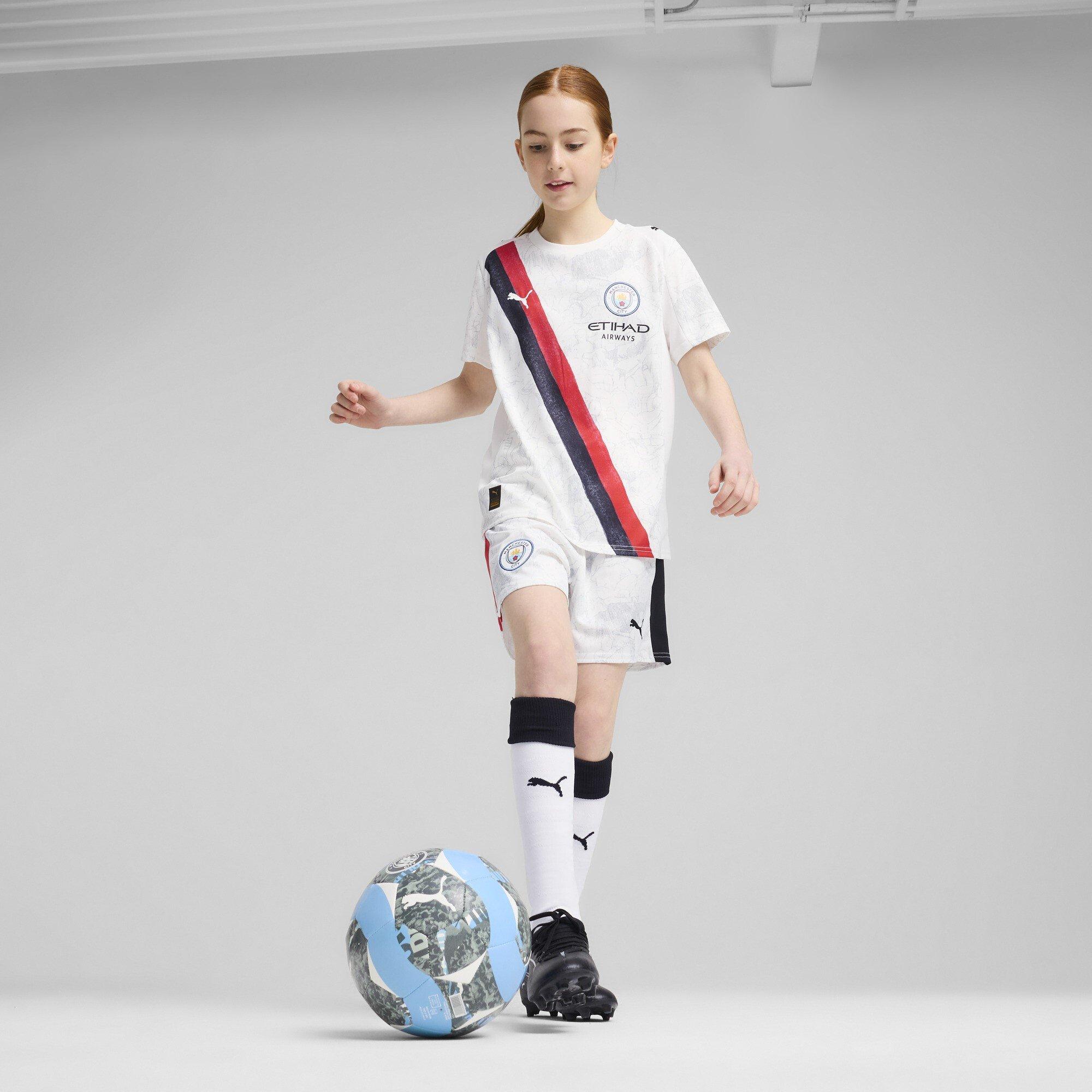 Hvid/Sort - Puma - x KidsSuper Manchester City Third Shorts 2025 2026 Juniors - 6