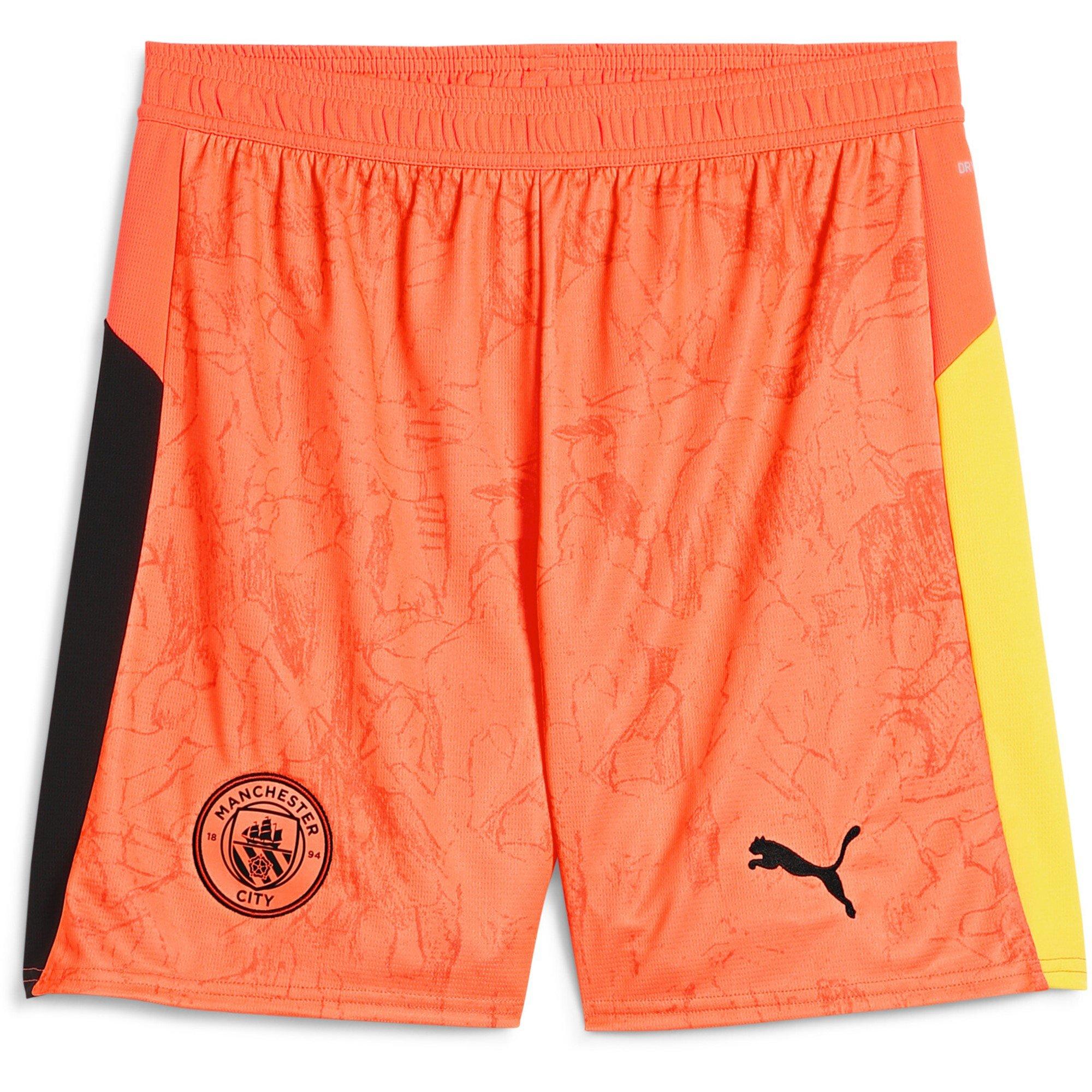 Puma Men's X Kidssuper Manchester City Goalkeeper Shorts 2025 2026 Adults - Neon Sun - M