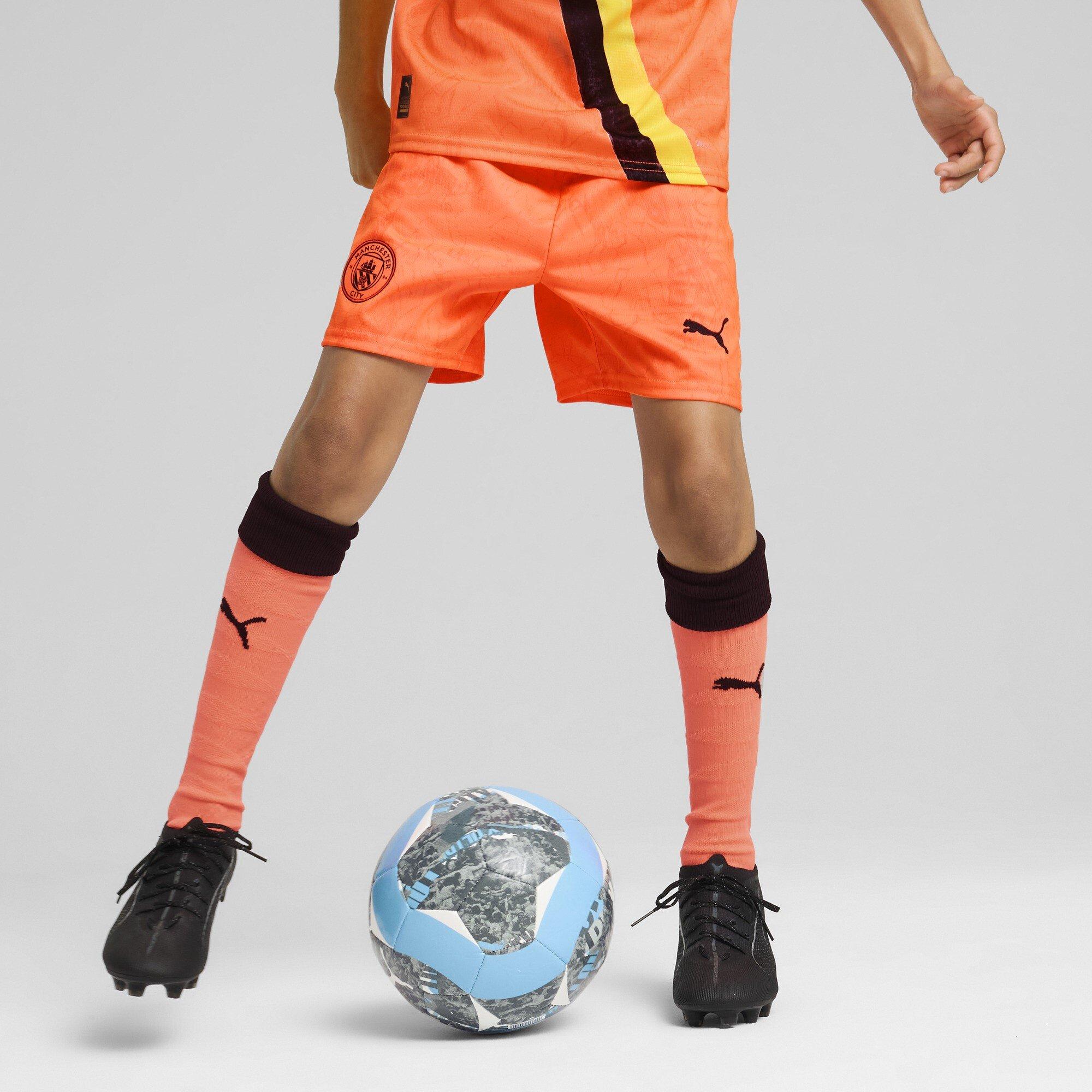Neon Sun - Puma - x KidsSuper Manchester City Goalkeeper Shorts 2025 2026 Juniors - 3