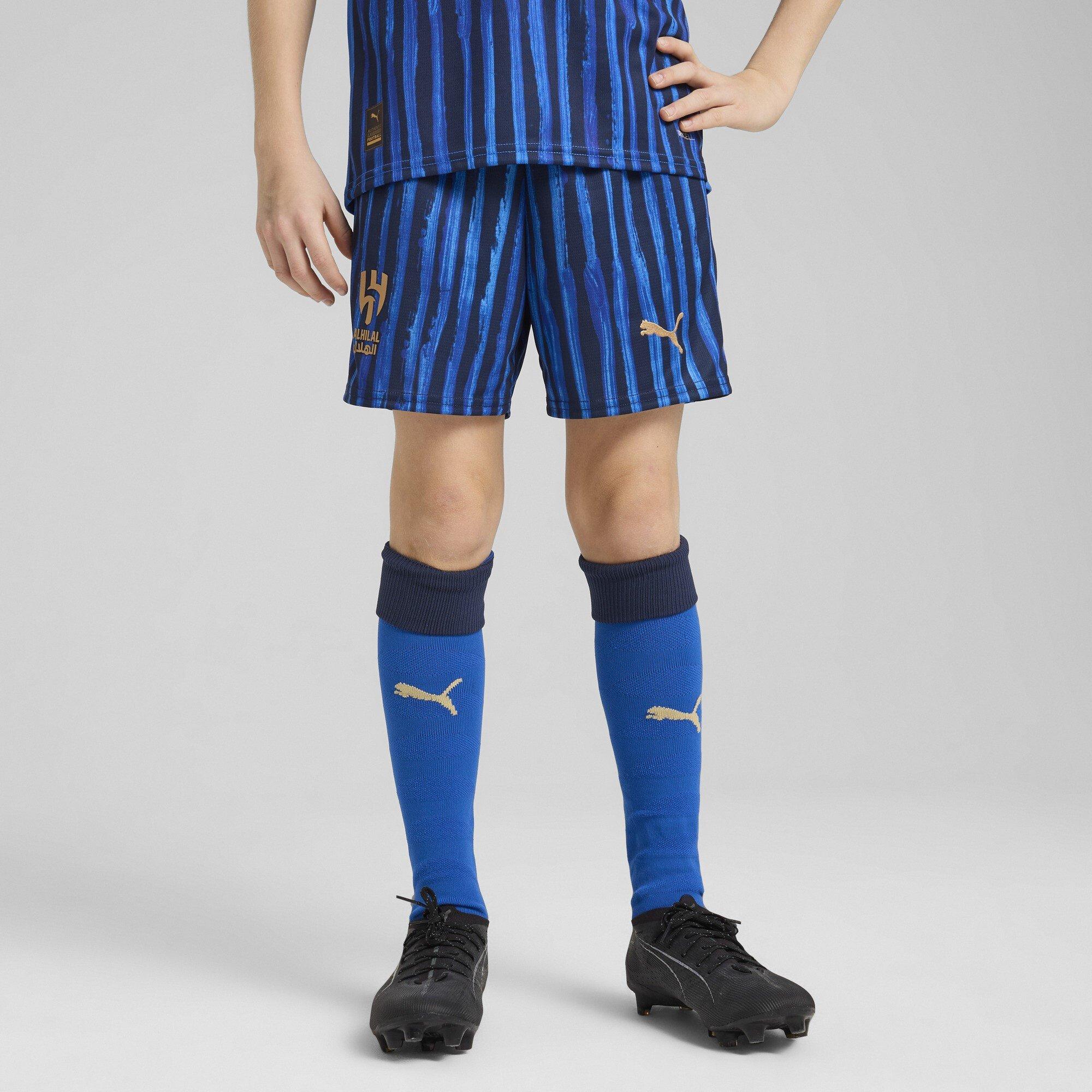 Blå/Marineblå - Puma - x KidsSuper Al Hilal Home Shorts 2025 2026 Juniors - 3