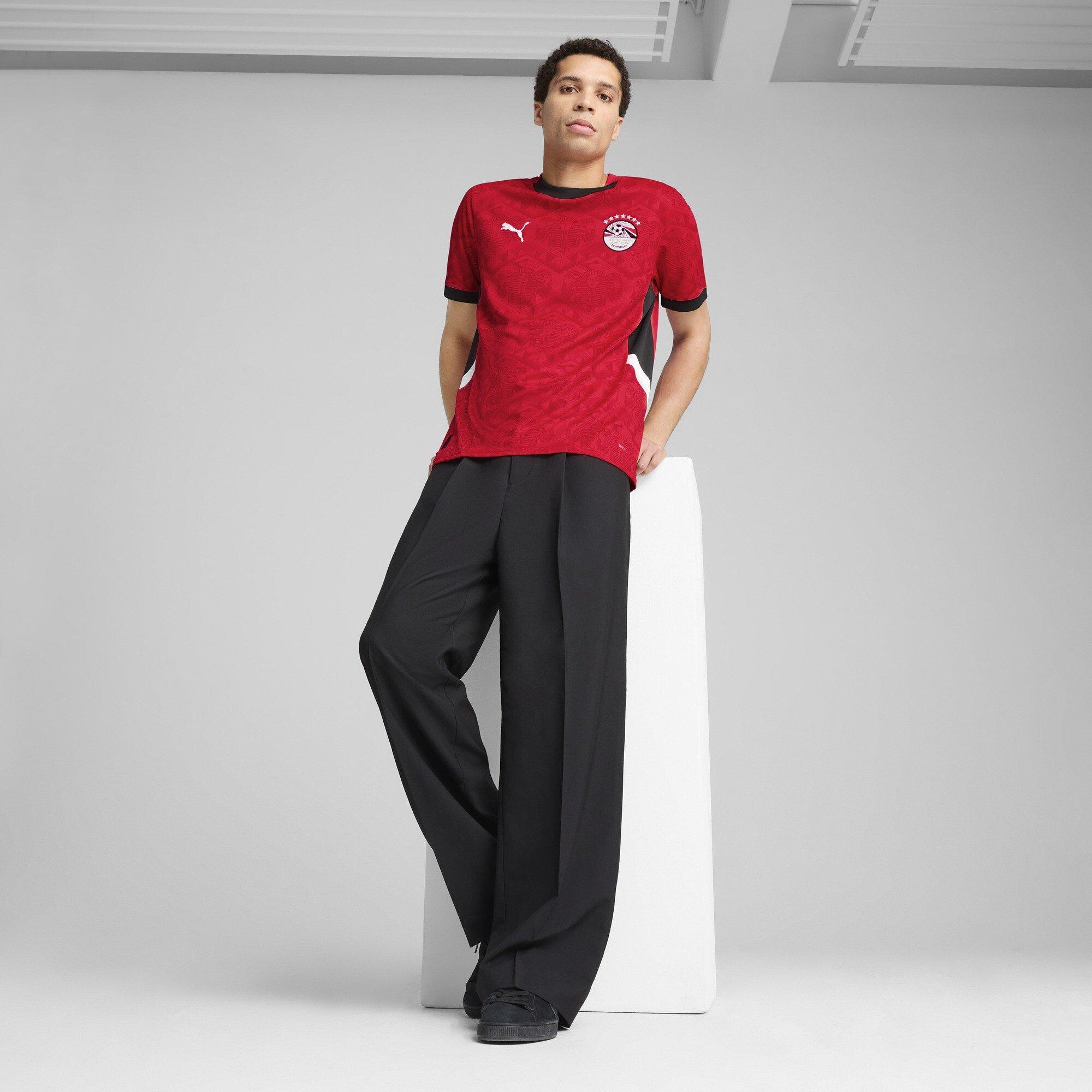 Vermelho/Preto - Puma - Egypt Home Shirt 2025 Adults - 7