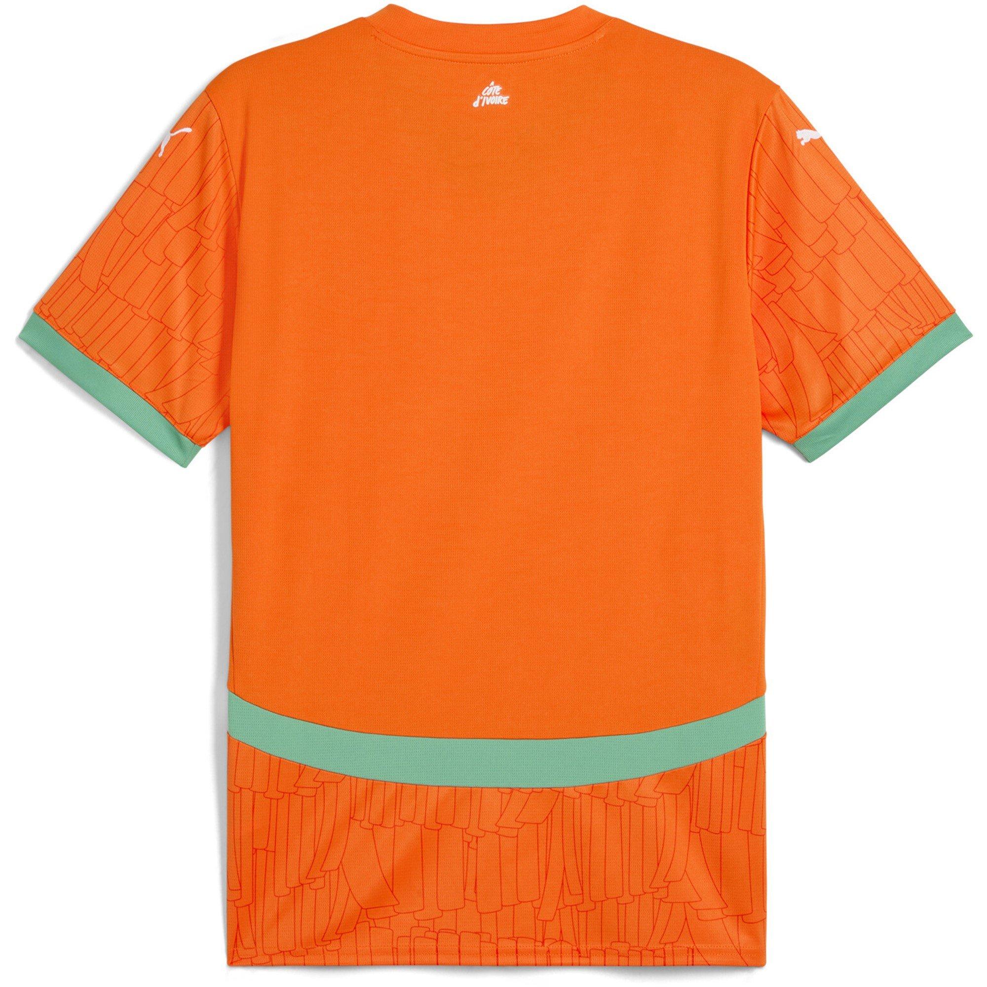 Laranja/Jade - Puma - Ivory Coast Home Shirt 2025 Adults - 2