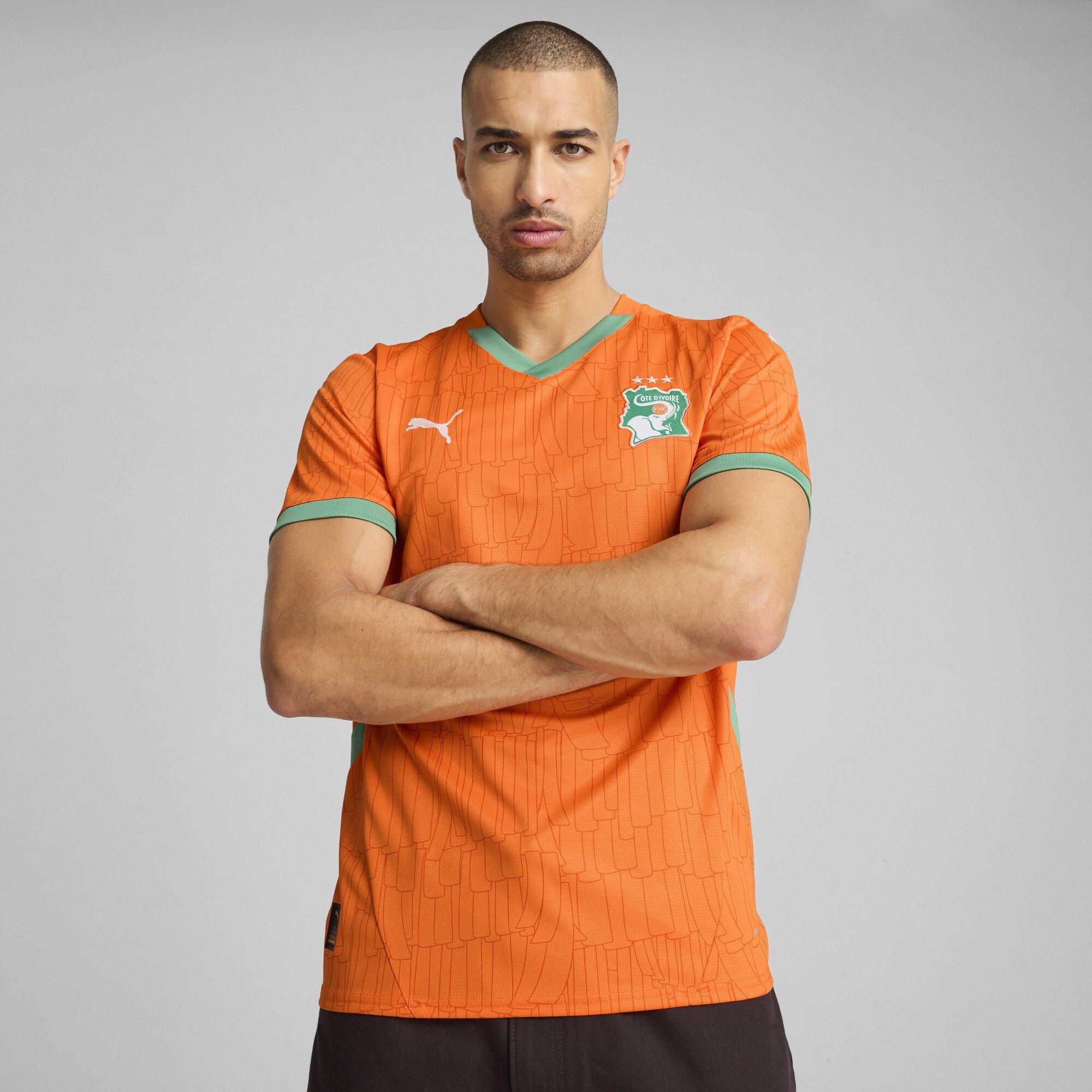 Laranja/Jade - Puma - Ivory Coast Home Shirt 2025 Adults - 3