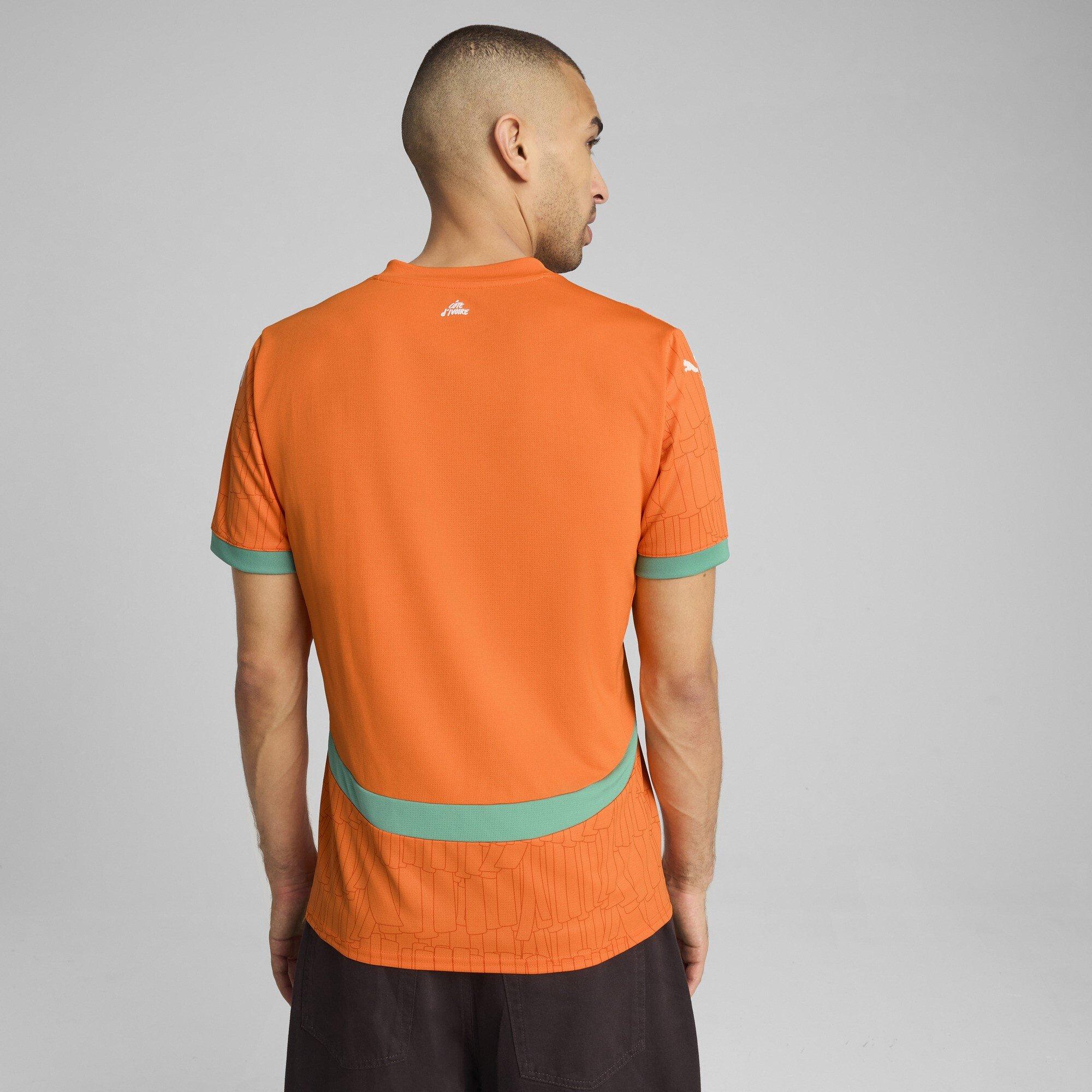 Laranja/Jade - Puma - Ivory Coast Home Shirt 2025 Adults - 4