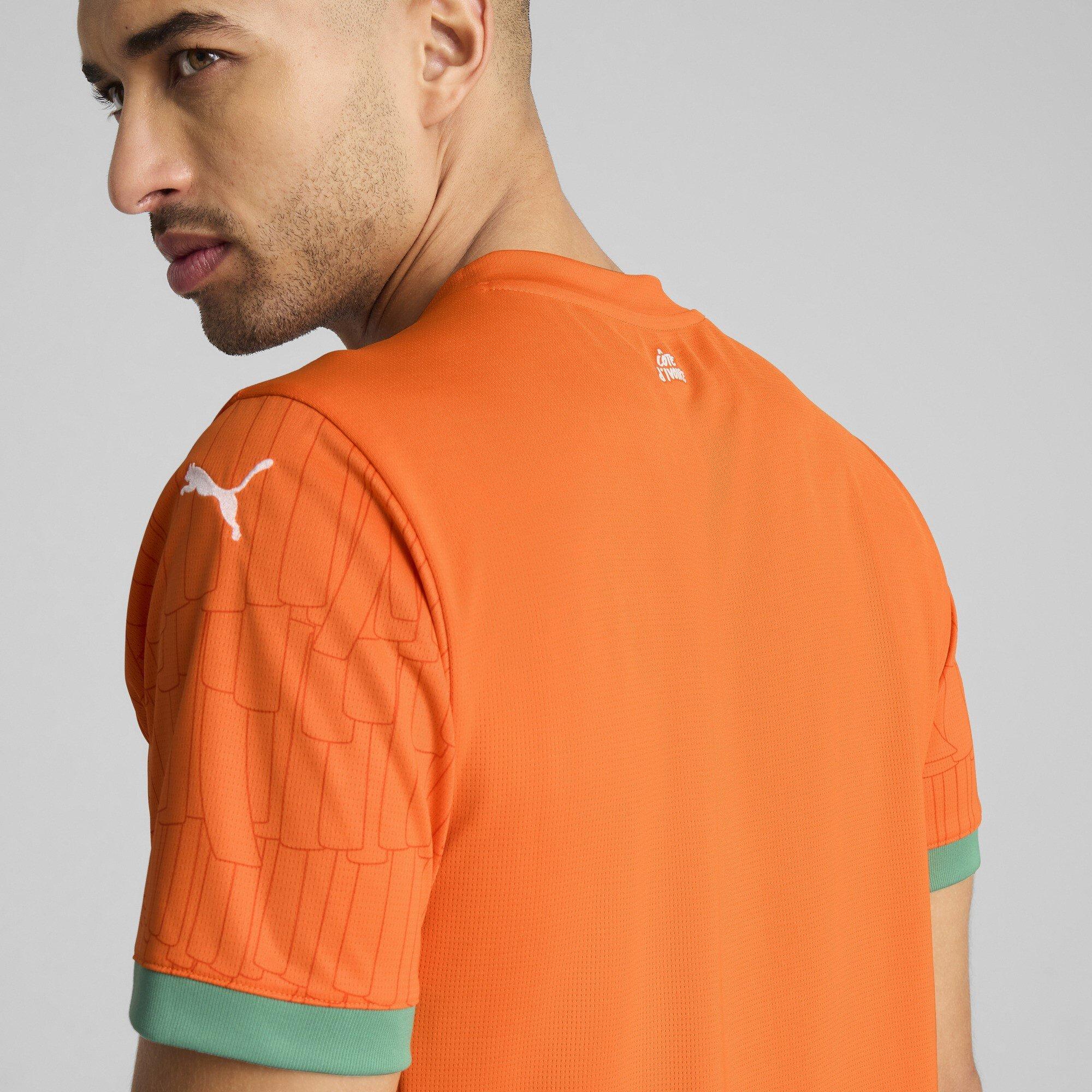 Laranja/Jade - Puma - Ivory Coast Home Shirt 2025 Adults - 6
