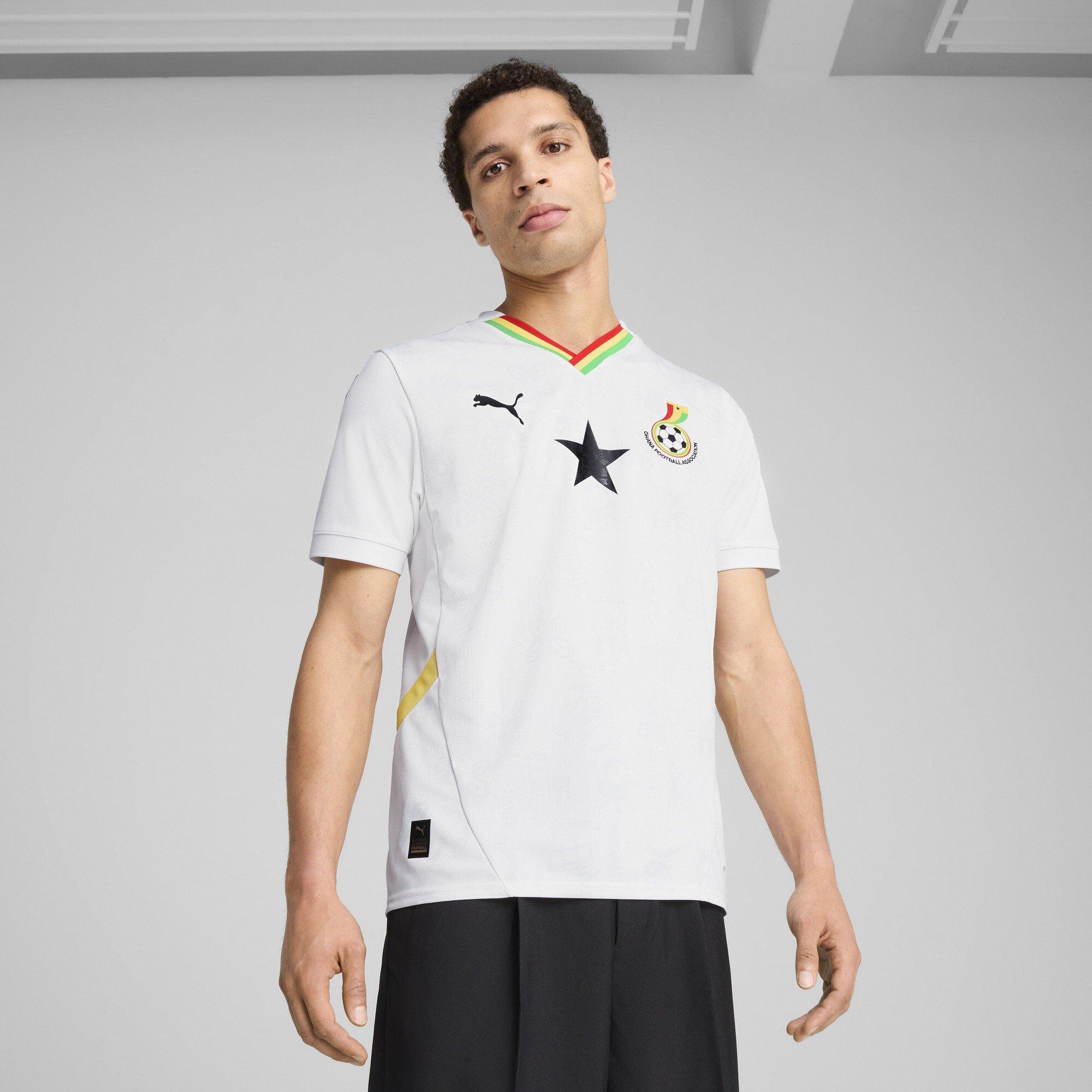 Bianco/Giallo - Puma - Ghana Home Shirt 2025 Adults - 3