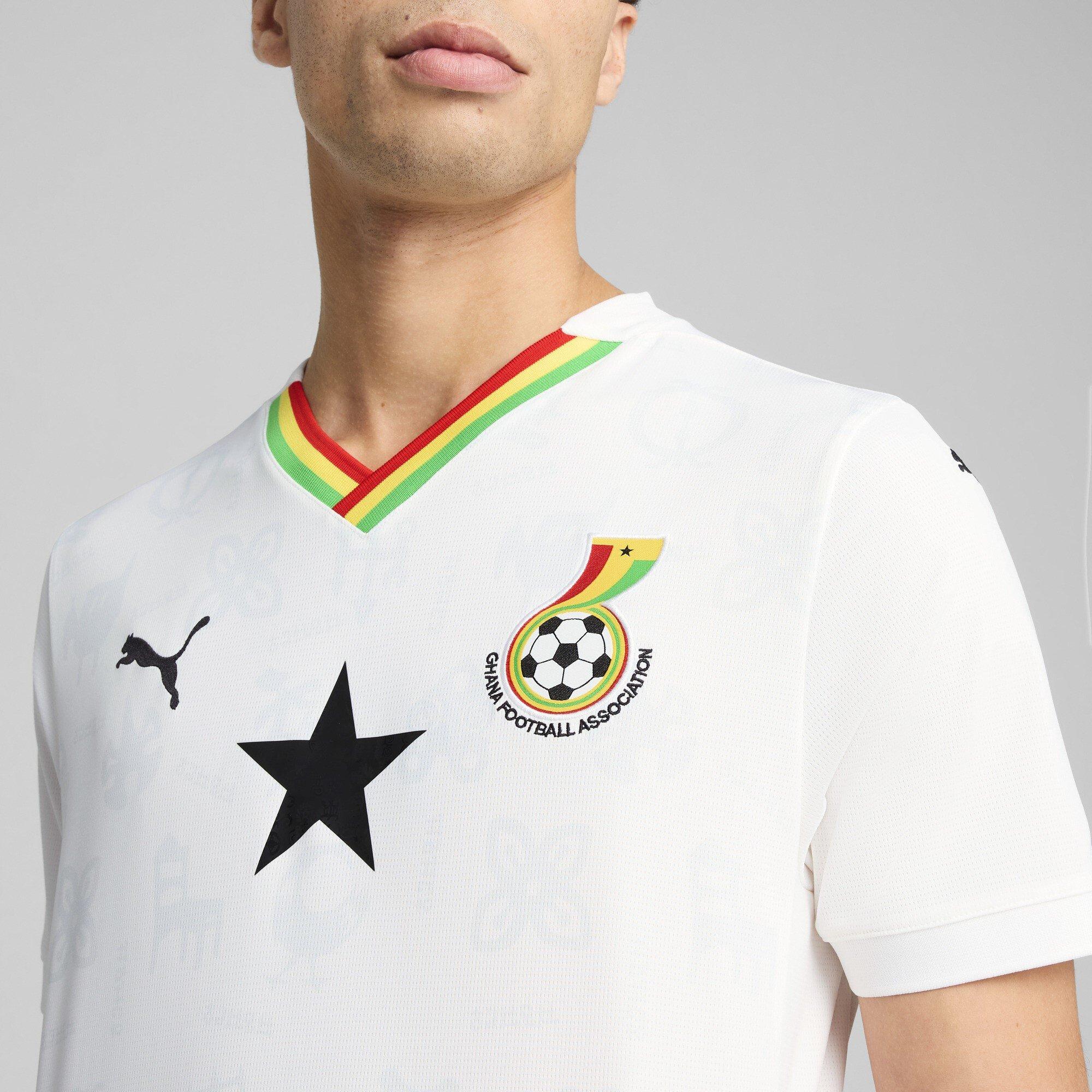 Bianco/Giallo - Puma - Ghana Home Shirt 2025 Adults - 5